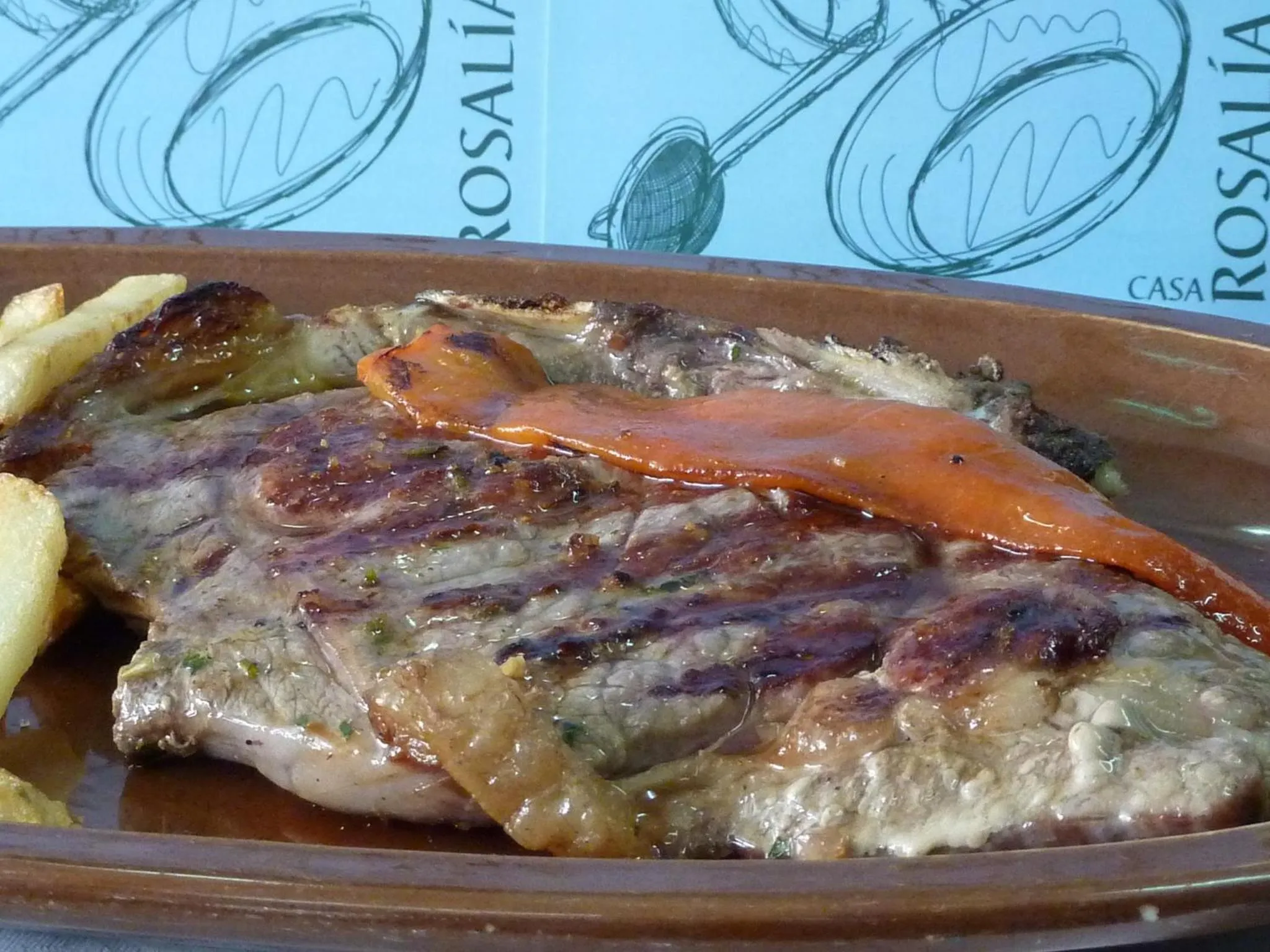 Food close-up in Hotel Gastronómico Casa Rosalia