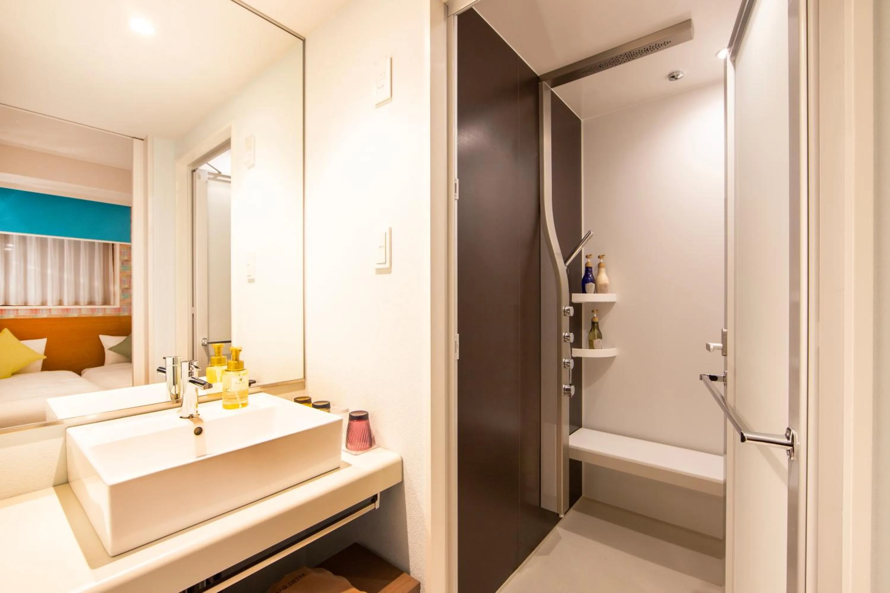 Bed in karaksa hotel colors Tokyo Yaesu