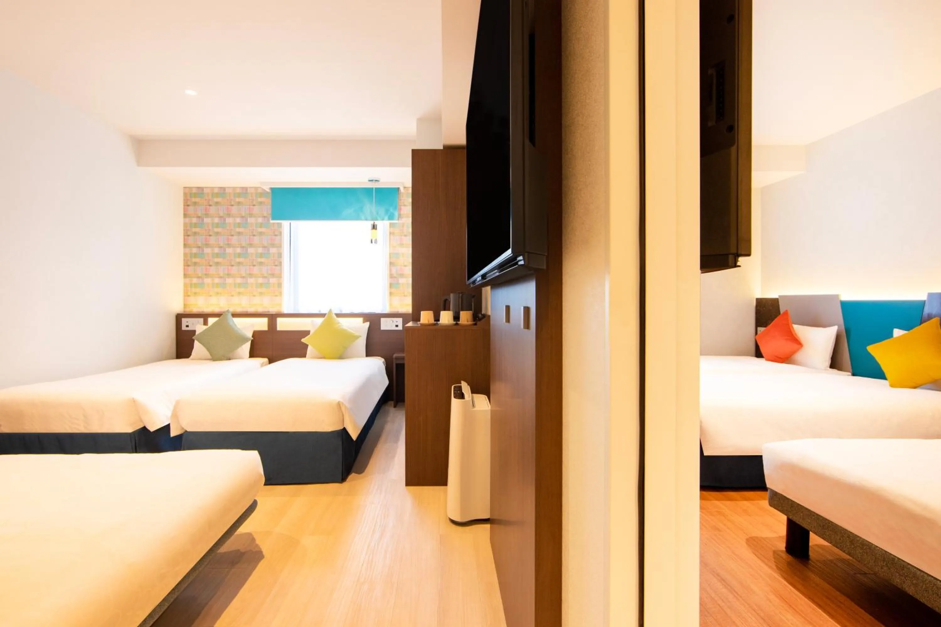 Bed in karaksa hotel colors Tokyo Yaesu