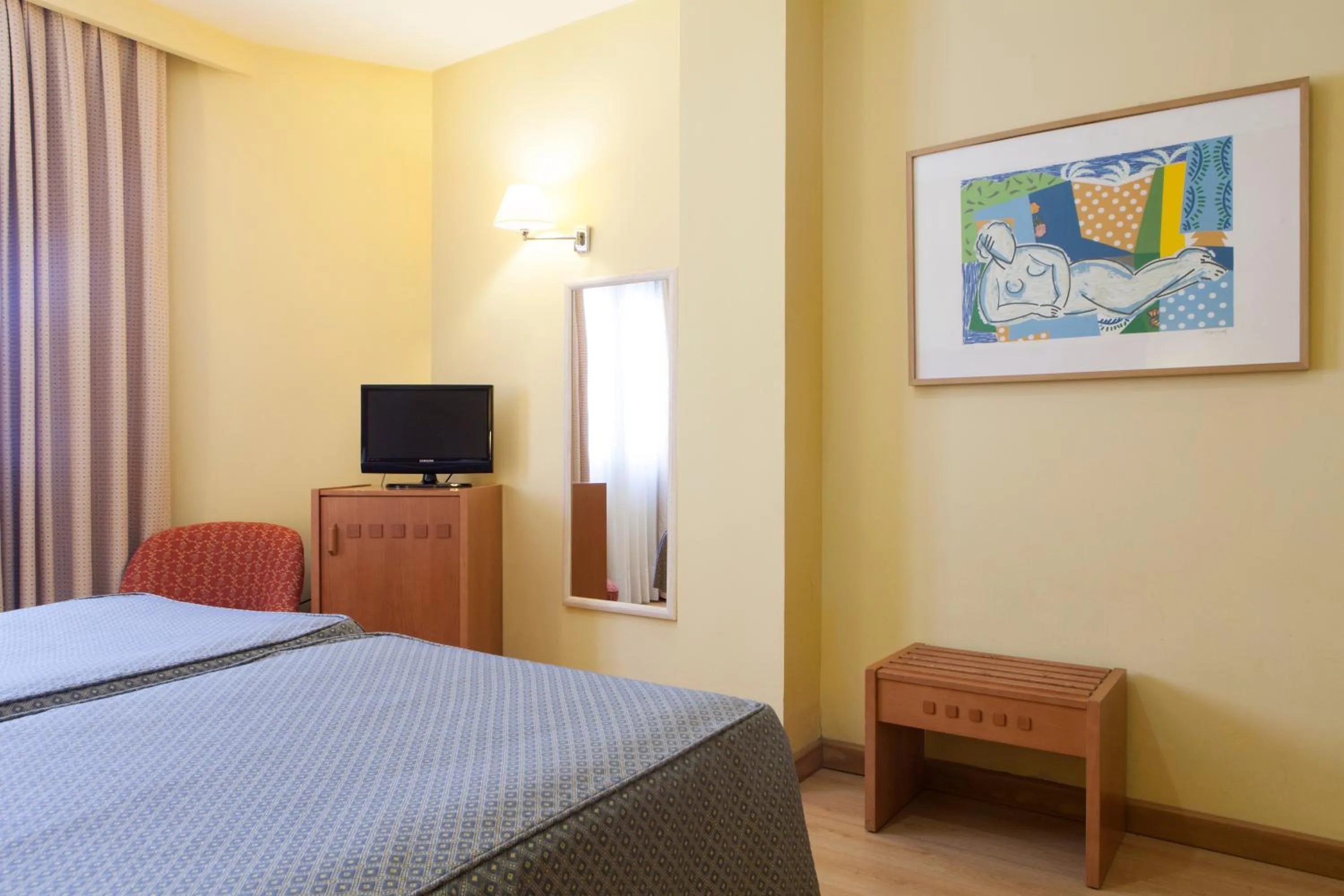 Decorative detail, Bed in Hotel Cervantes