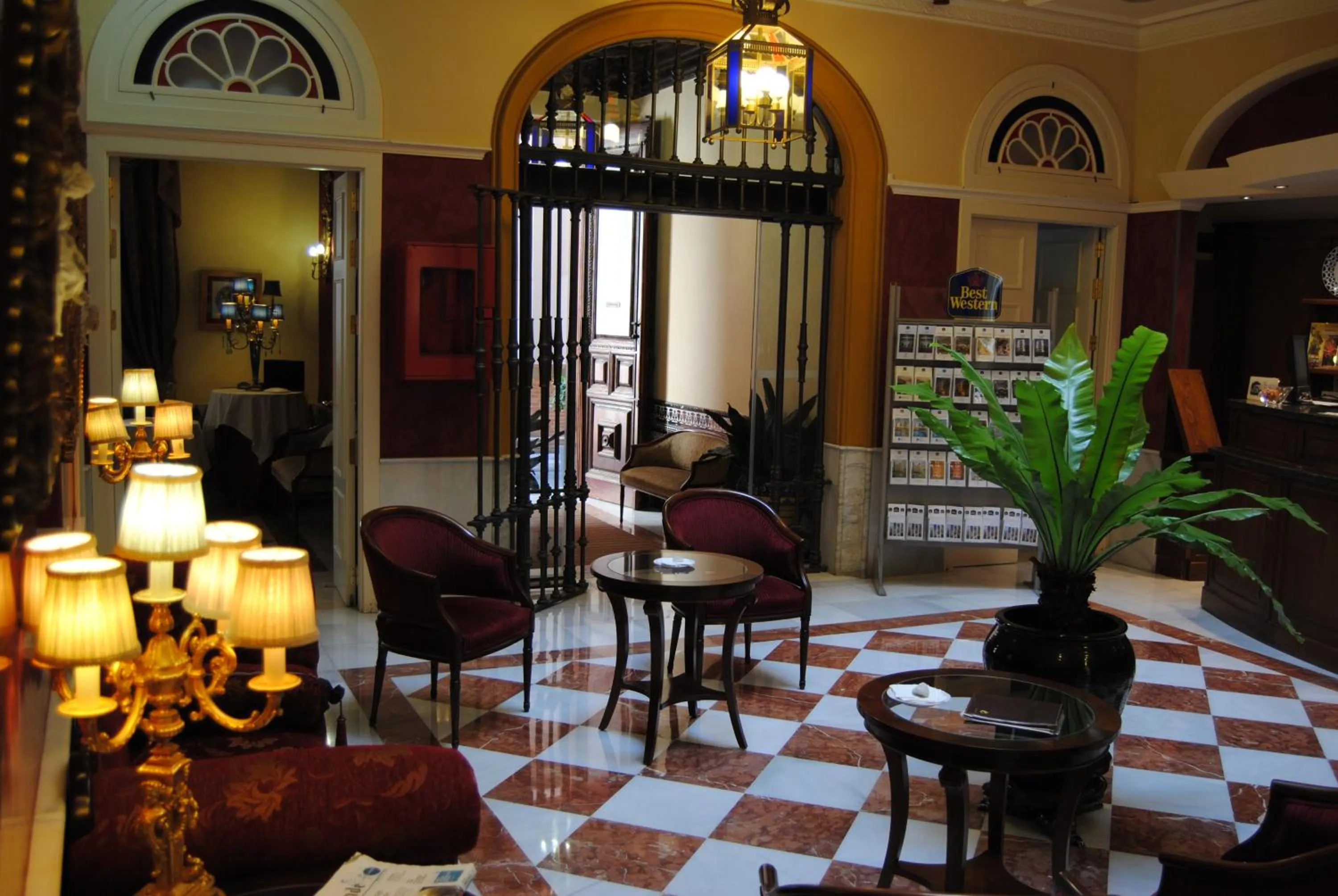 Lobby or reception in Hotel Cervantes