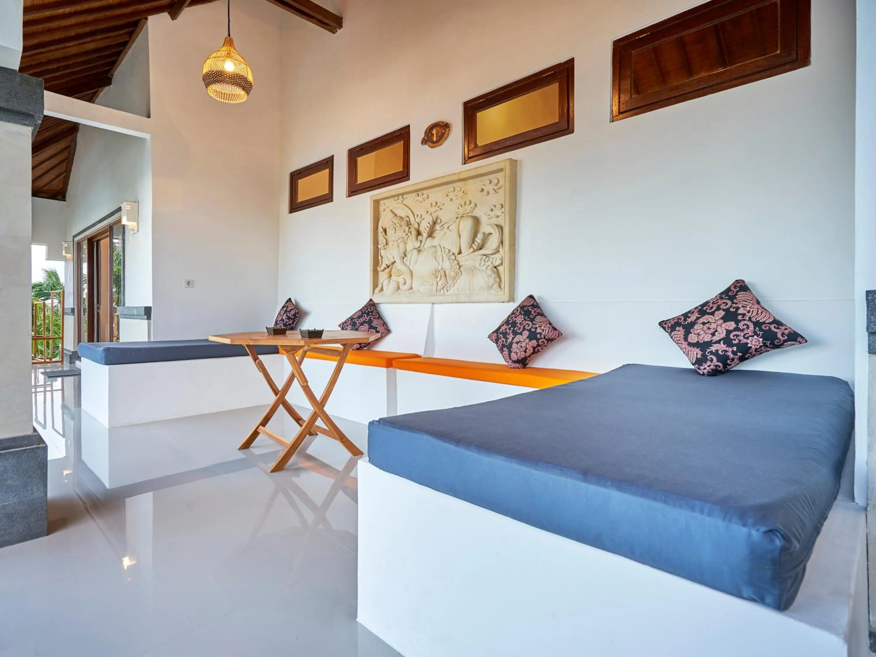 Living room, Bed in Anda Amed Villas & Spa