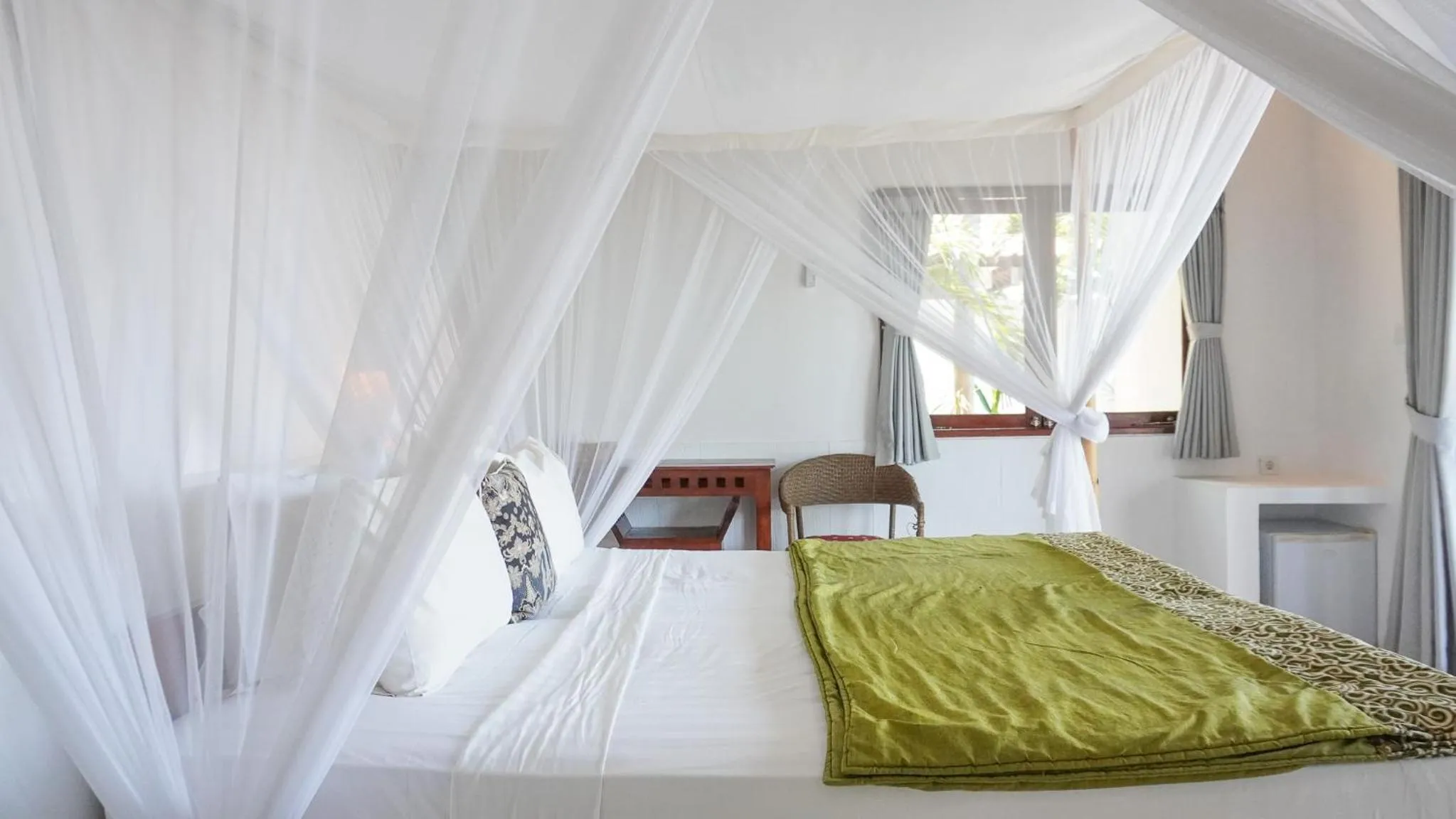 Bed in Anda Amed Villas & Spa