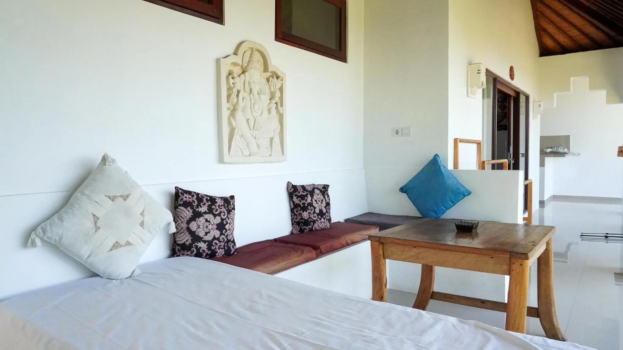 Seating area, Bed in Anda Amed Villas & Spa