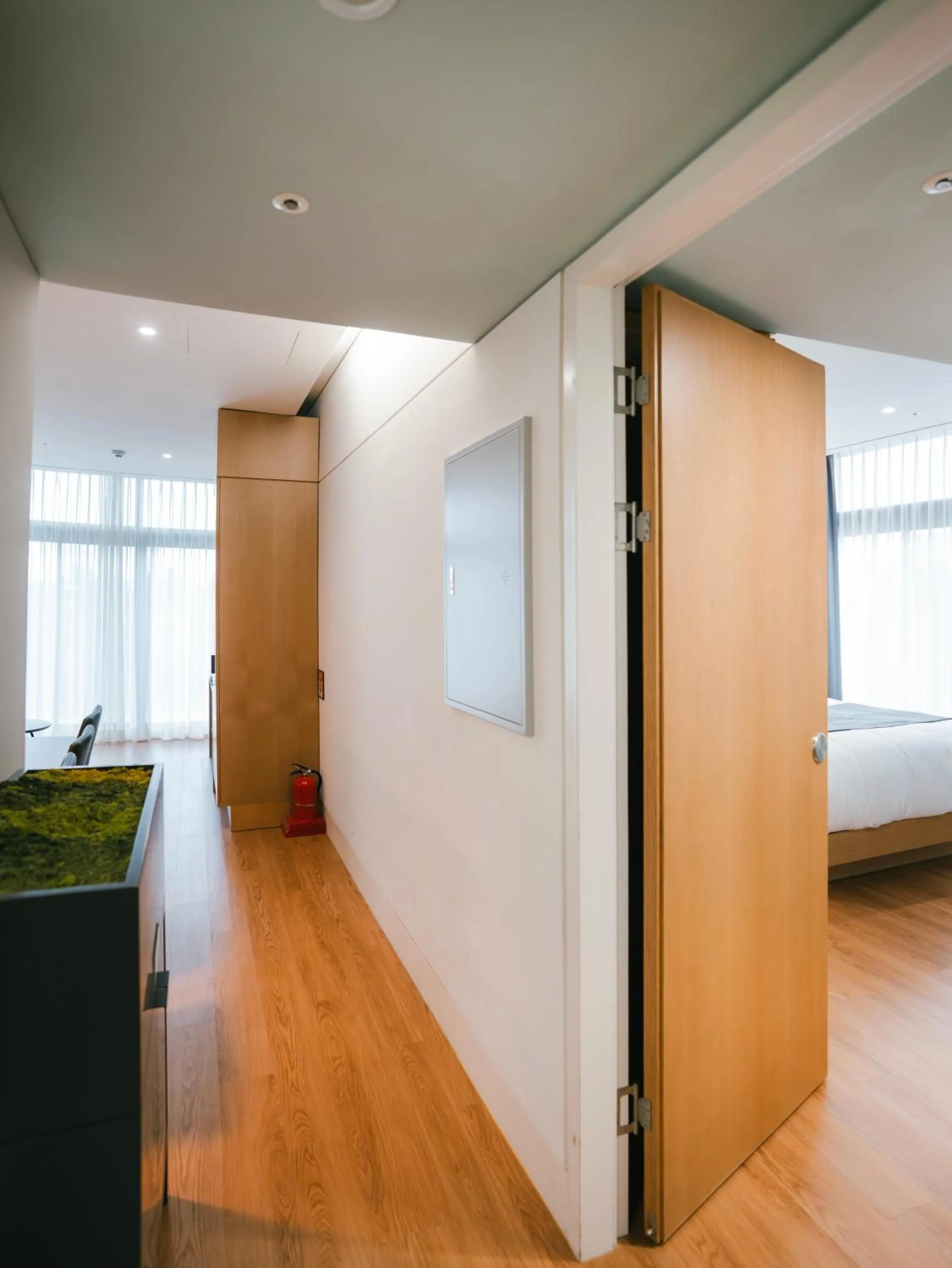 Bed in Hotel Parangvue