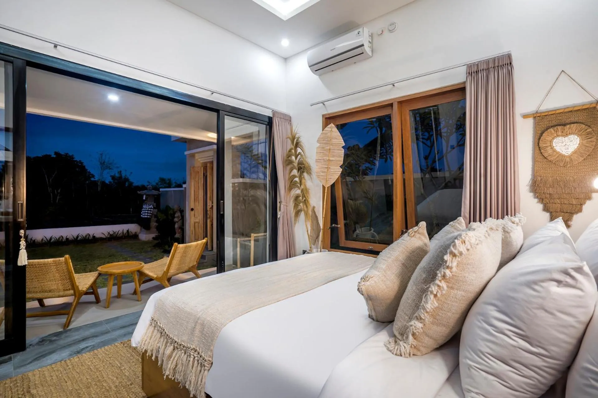 Bed in Villa Grateful by Alfred in Bali