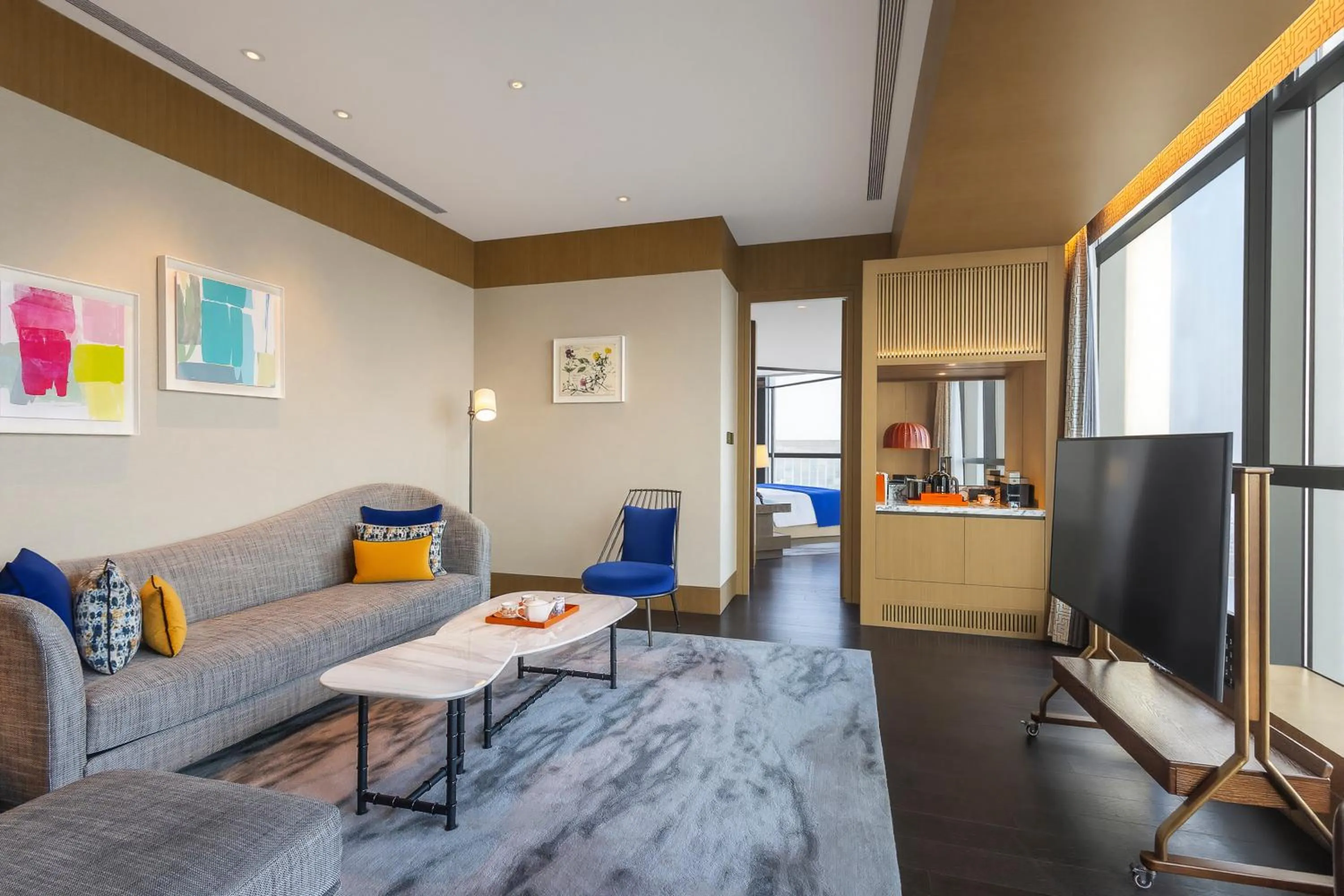 Living room in MGM Shanghai West Bund