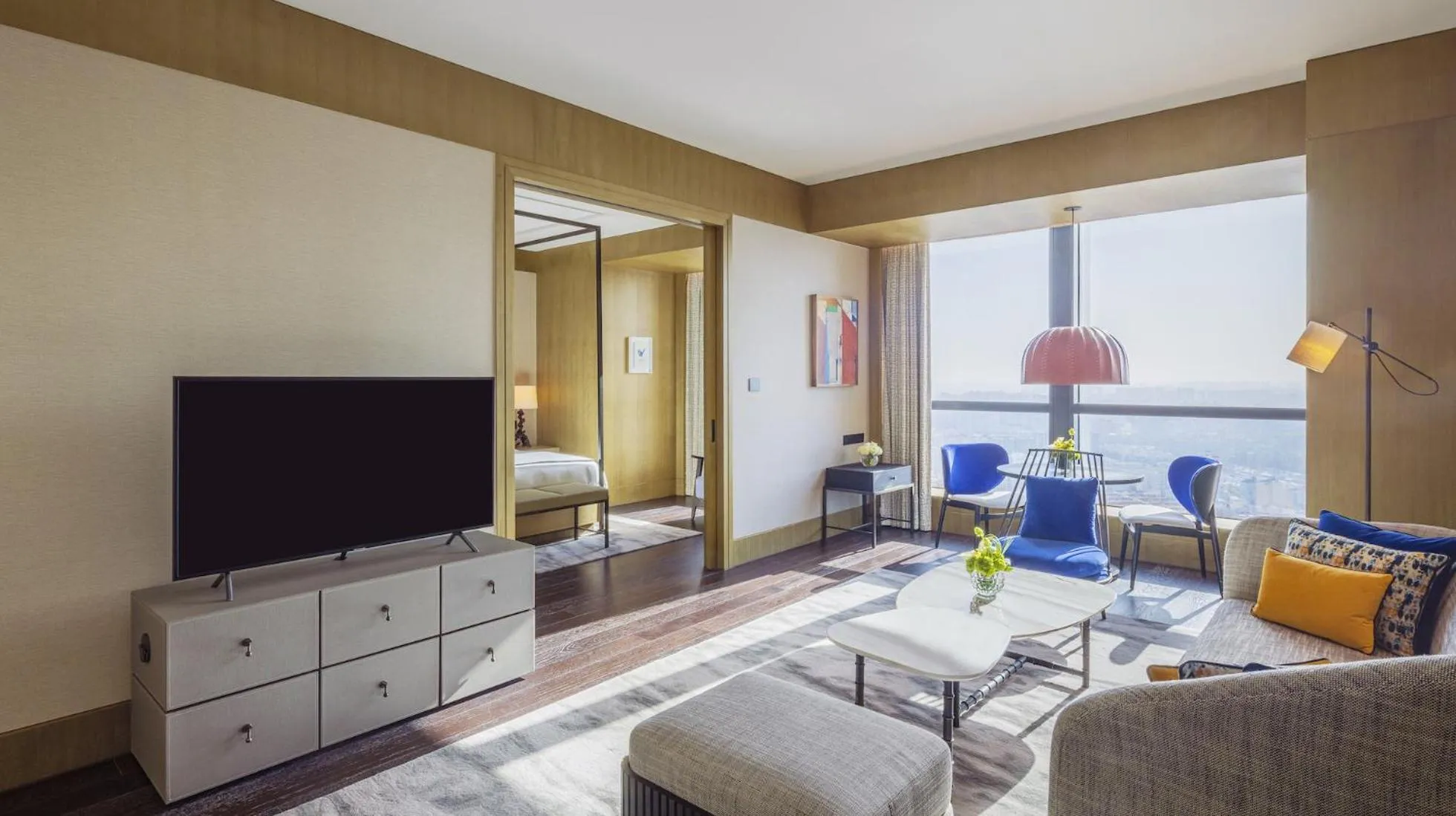 Living room, Bed in MGM Shanghai West Bund