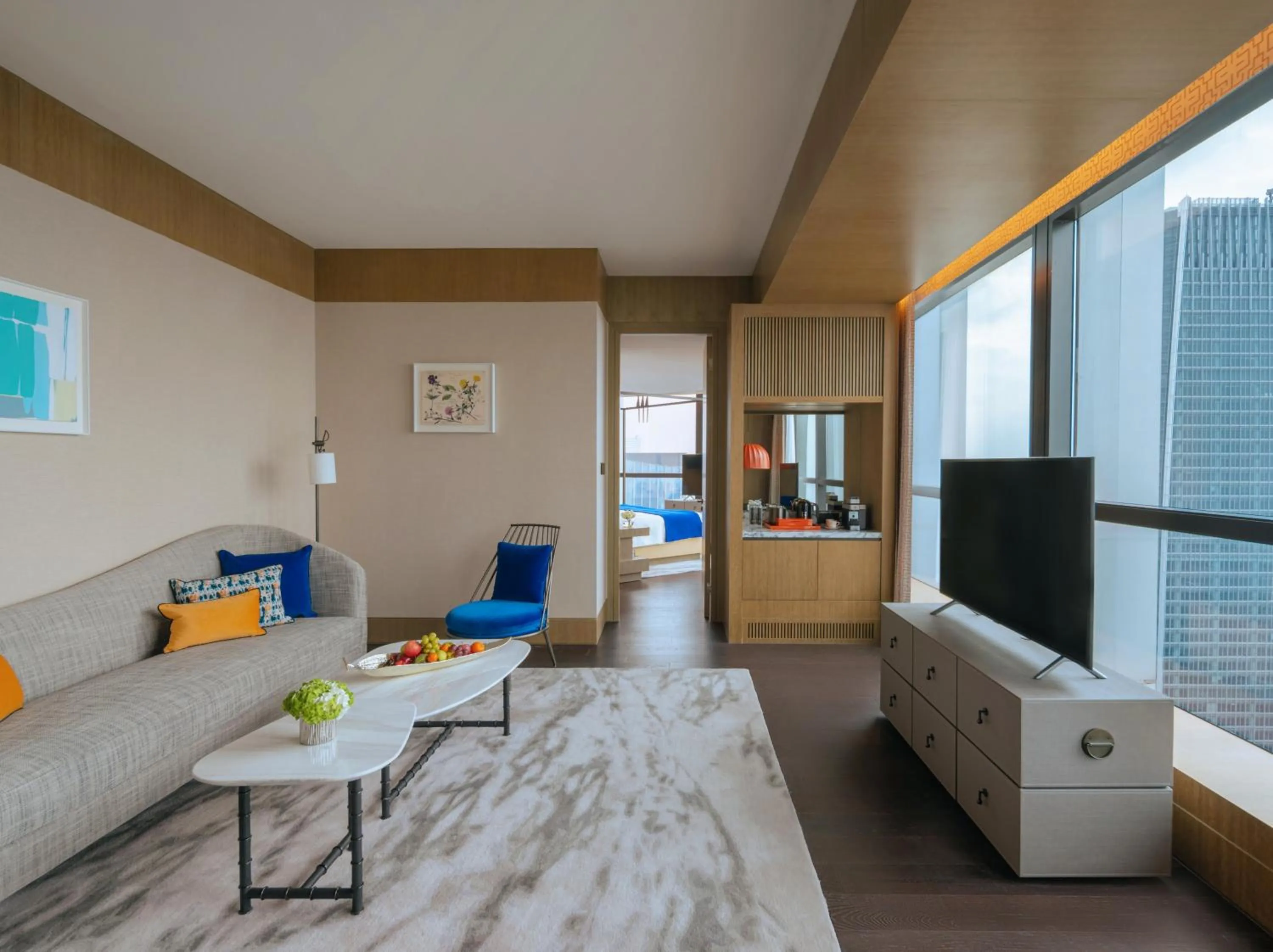 Living room in MGM Shanghai West Bund