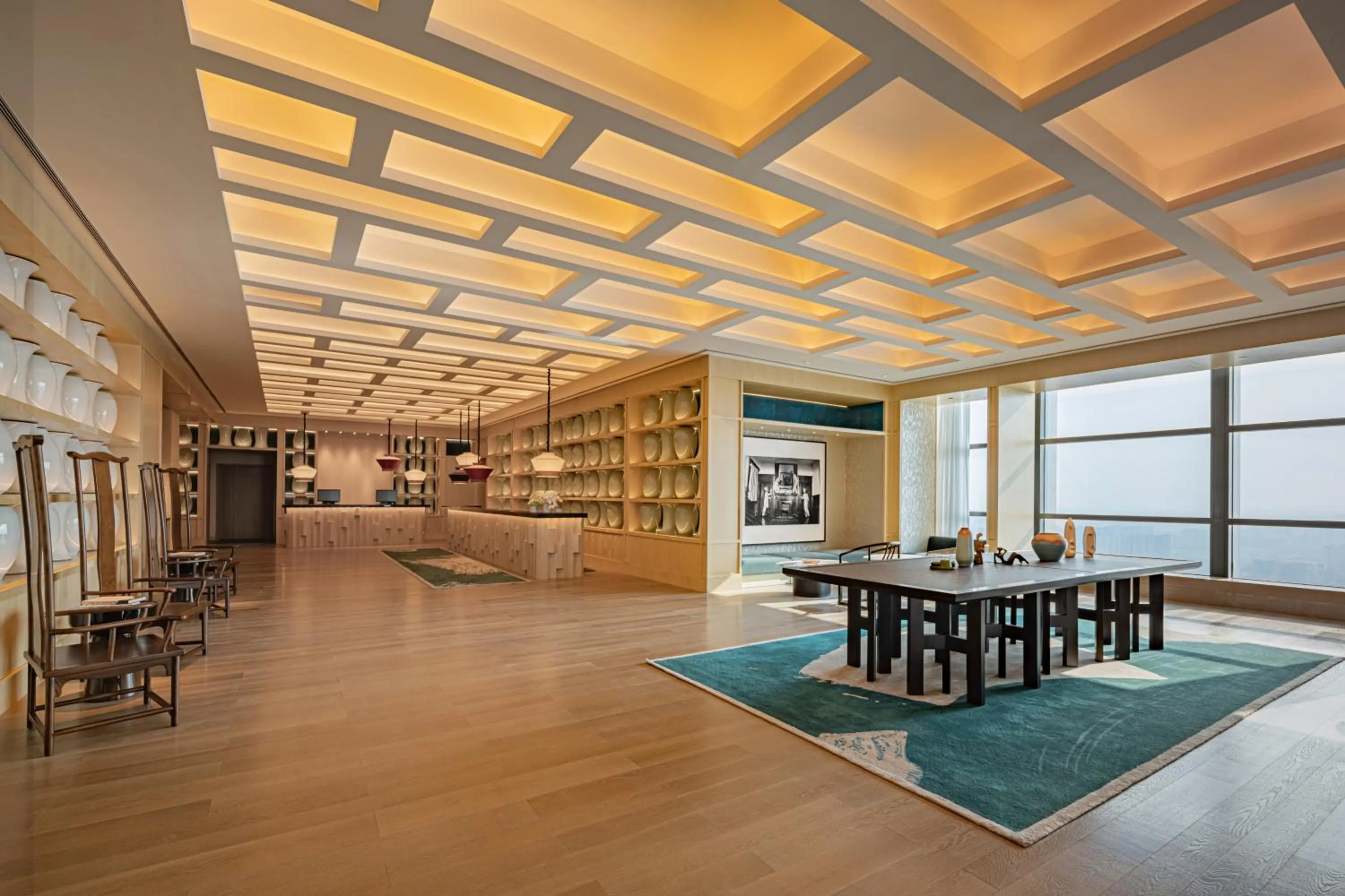 Lobby or reception in MGM Shanghai West Bund