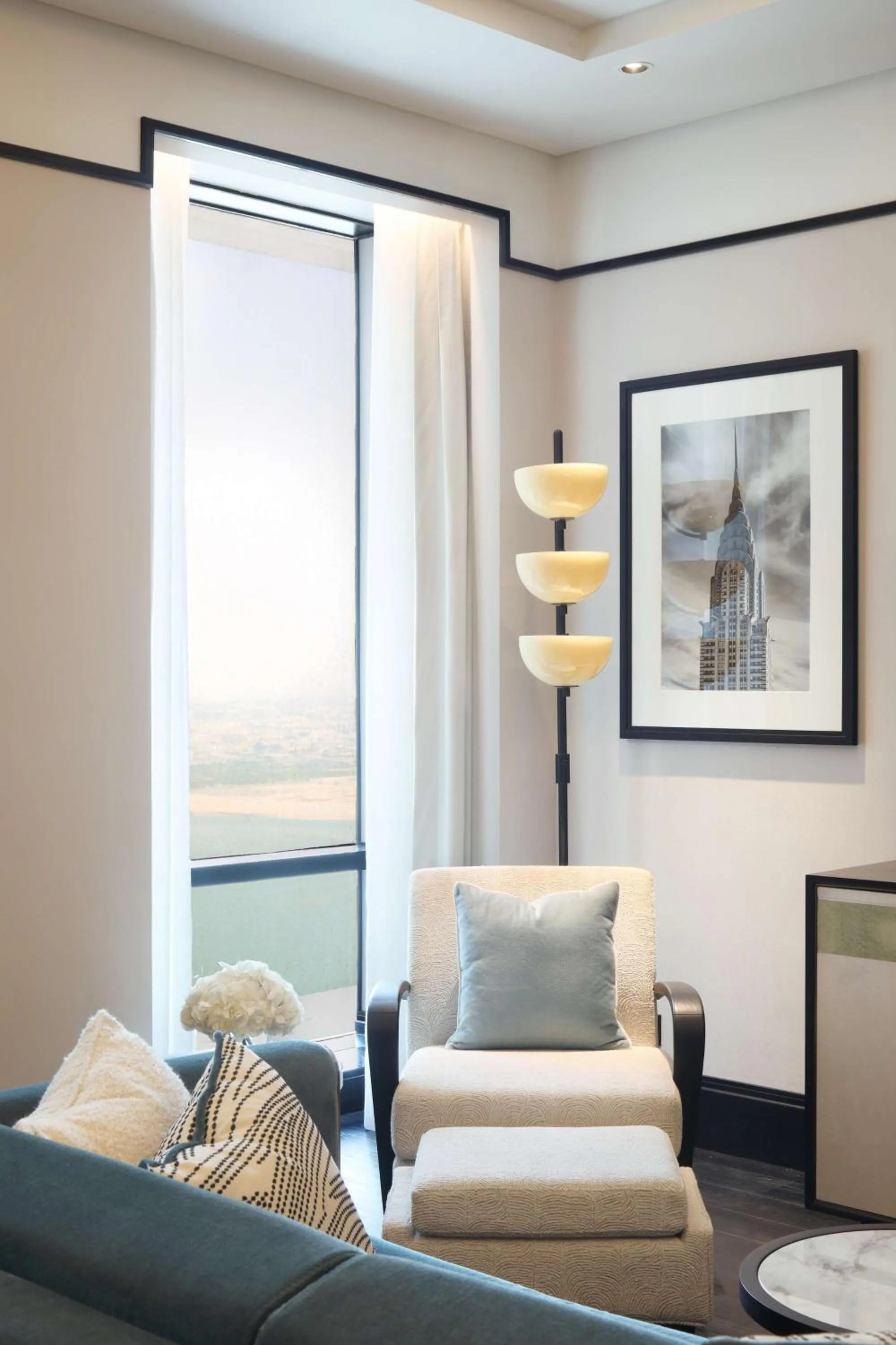 Living room in Waldorf Astoria Doha West Bay