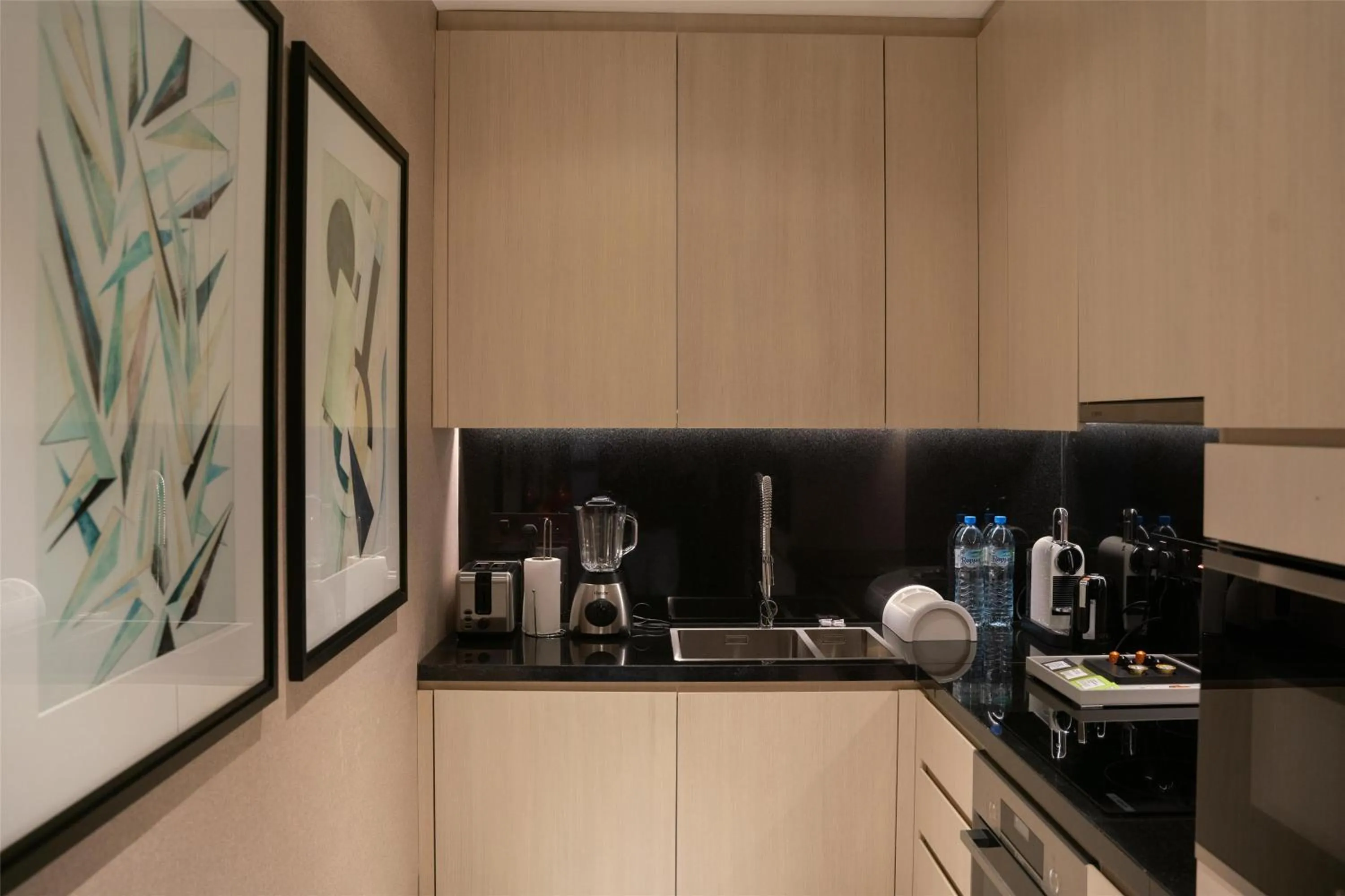 Kitchen or kitchenette in Waldorf Astoria Doha West Bay