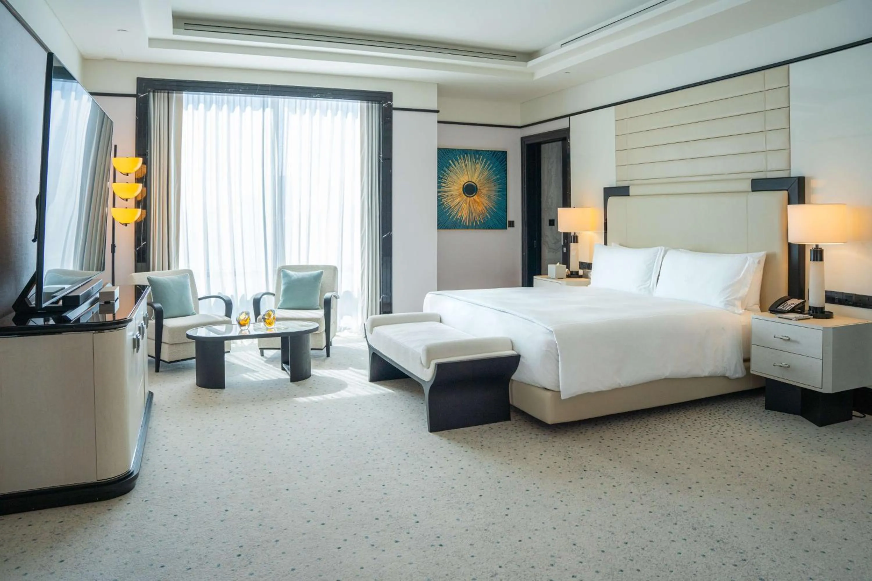 Photo of the whole room, Bed in Waldorf Astoria Doha West Bay