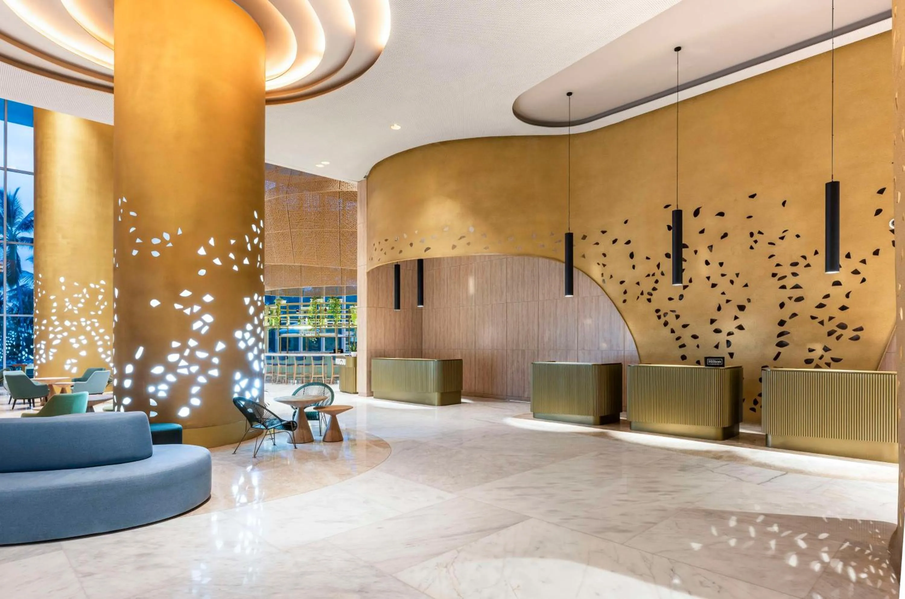 Lobby or reception in Hilton Santa Marta