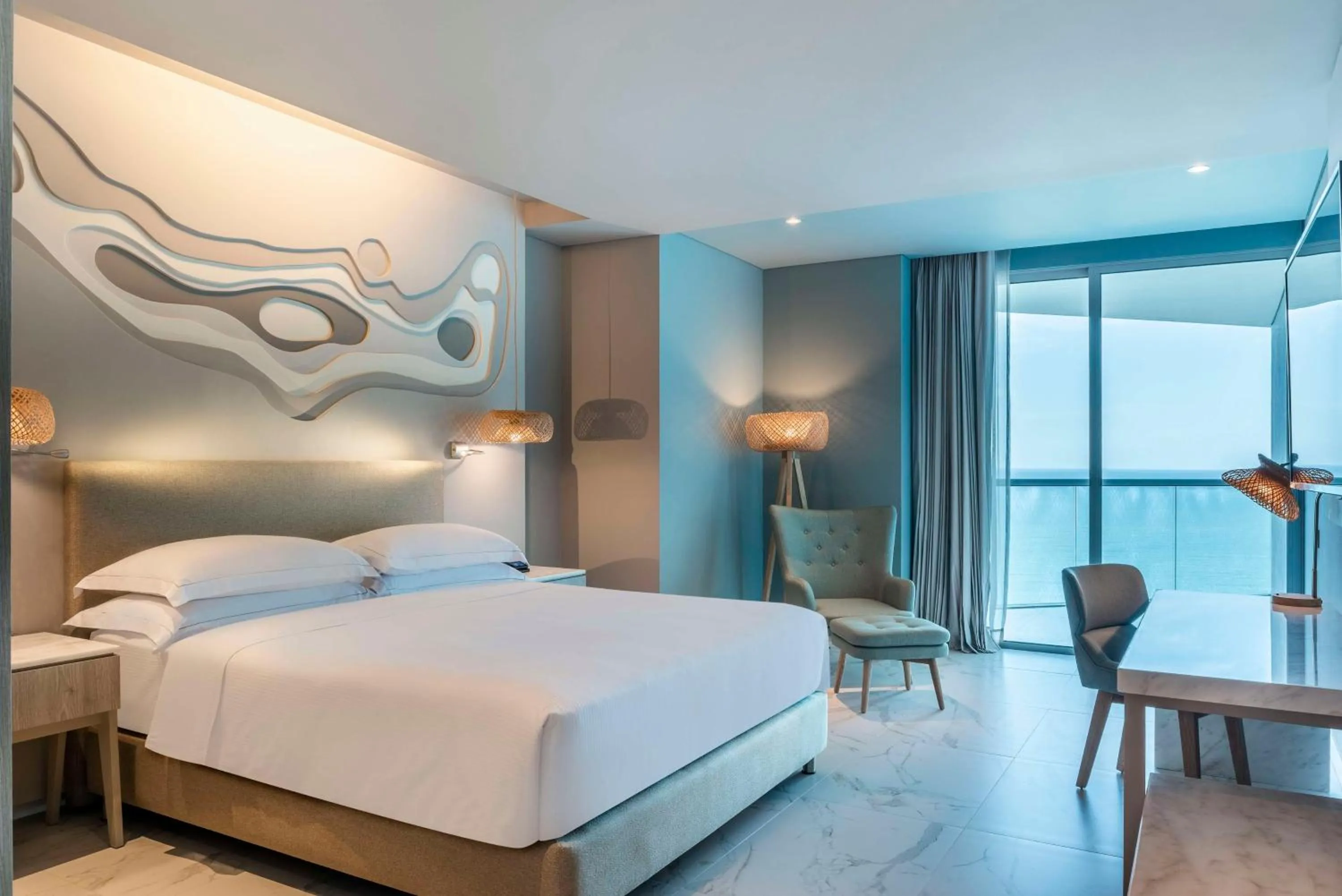 View (from property/room), Bed in Hilton Santa Marta