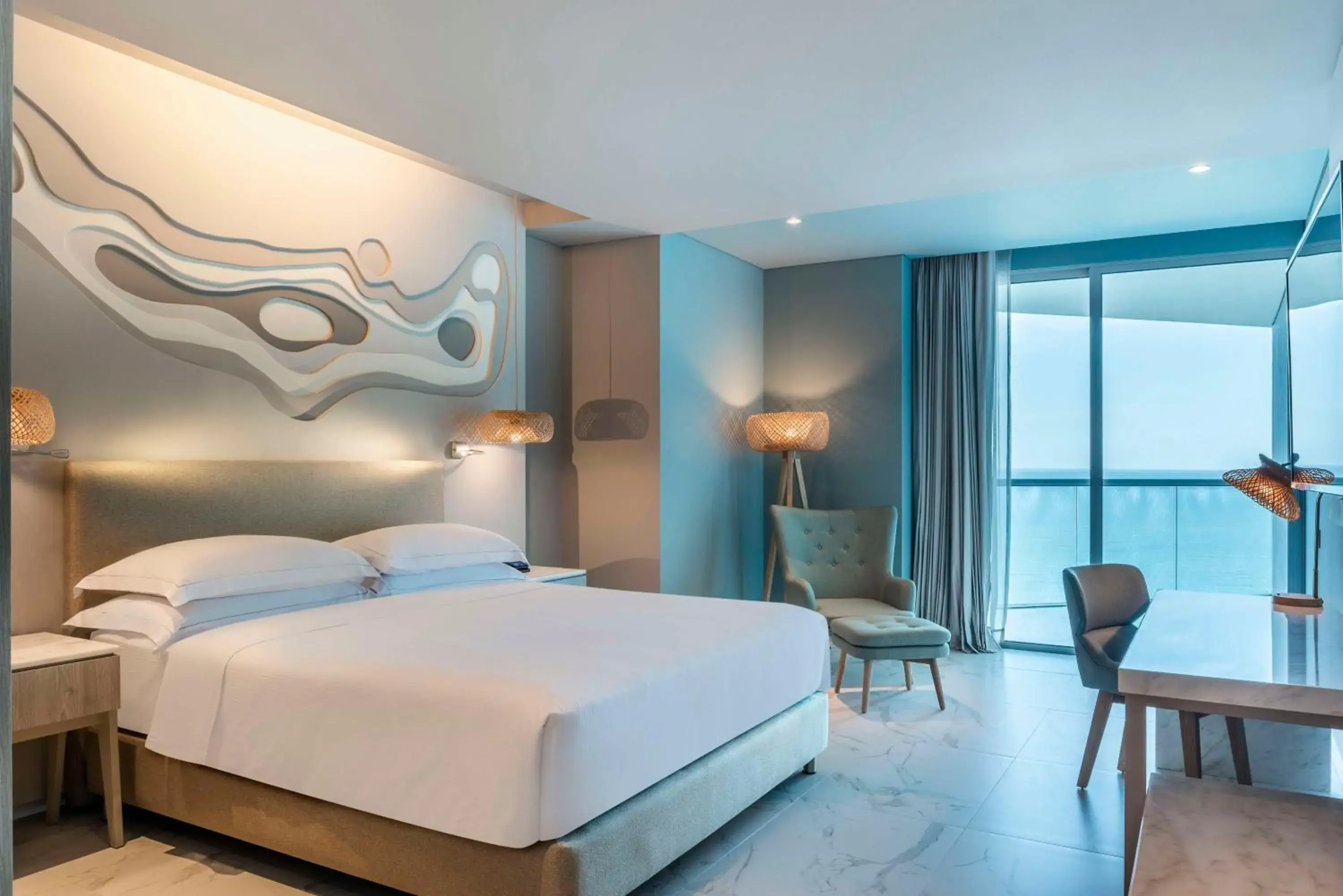 Suite with One King Bed and Balcony - Ocean View in Hilton Santa Marta Suite with One King Bed and Balcony - Ocean View in Hilton Santa Marta