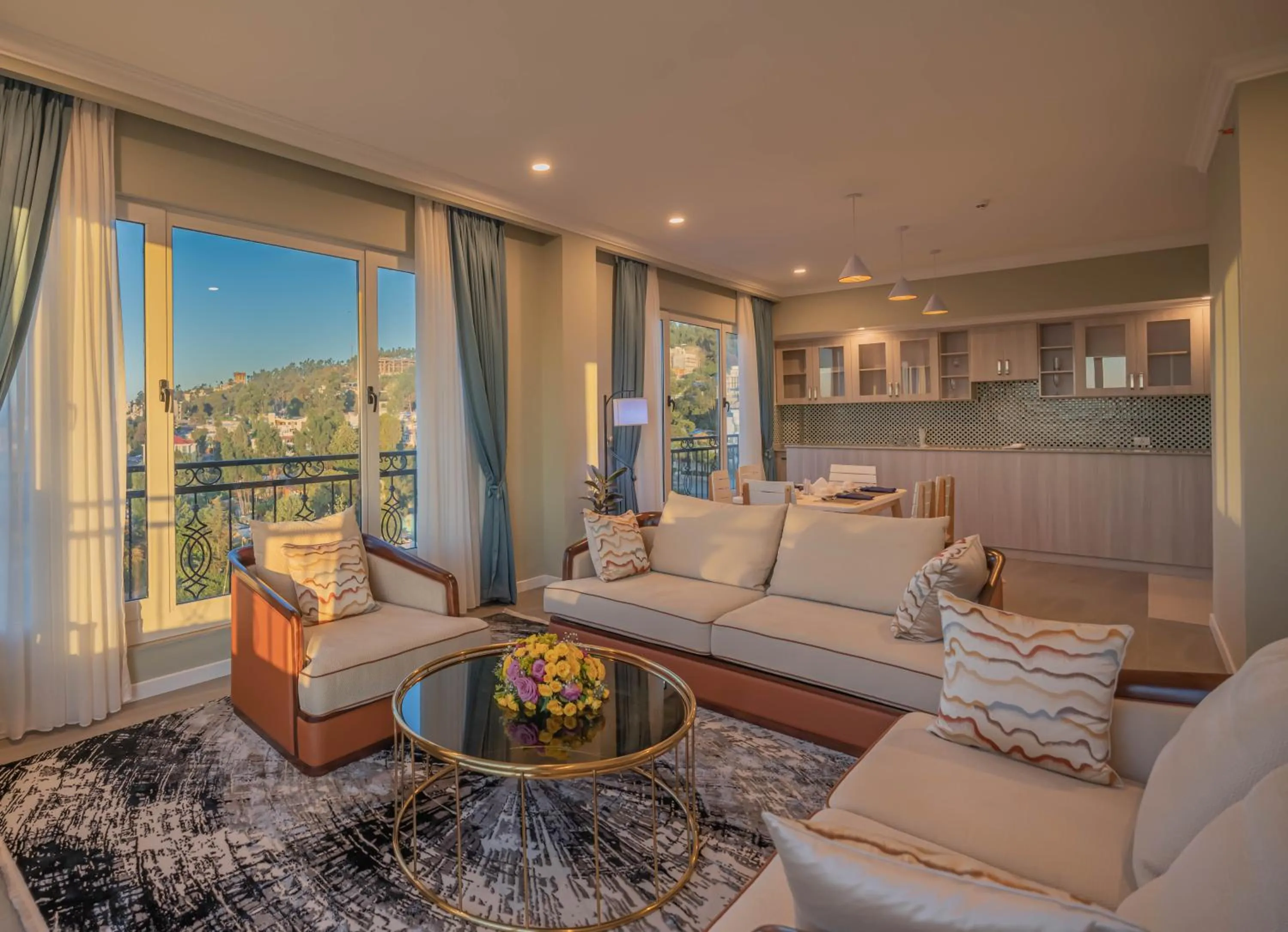 Living room in Haile Grand Addis Ababa