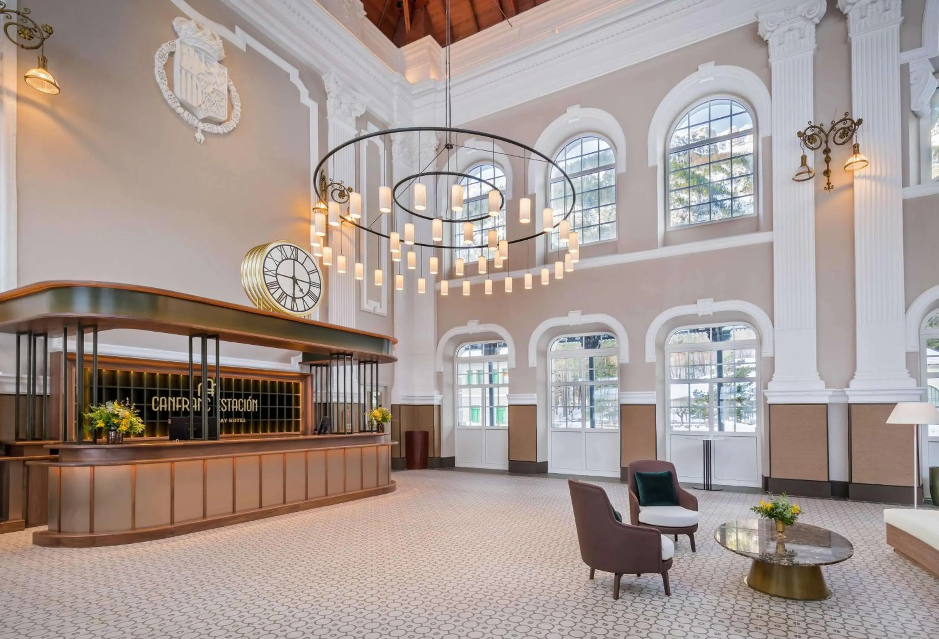 Lobby or reception in Canfranc Estación, a Royal Hideaway Hotel - Gran Lujo