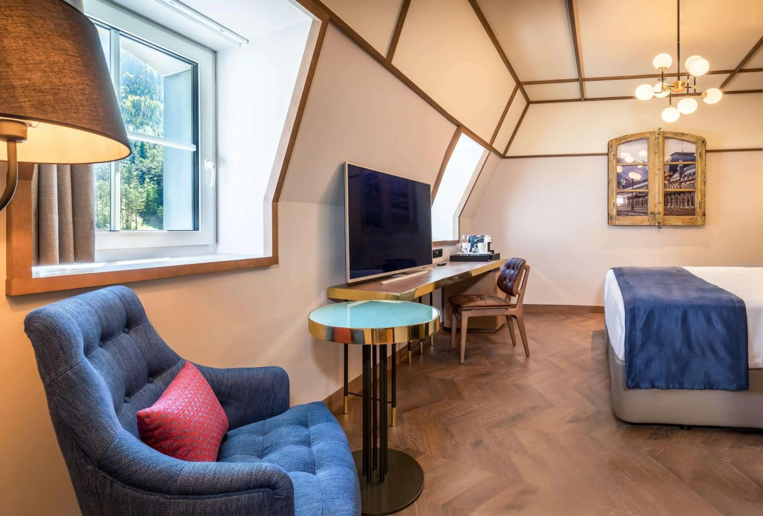 Bedroom in Canfranc Estación, a Royal Hideaway Hotel - Gran Lujo