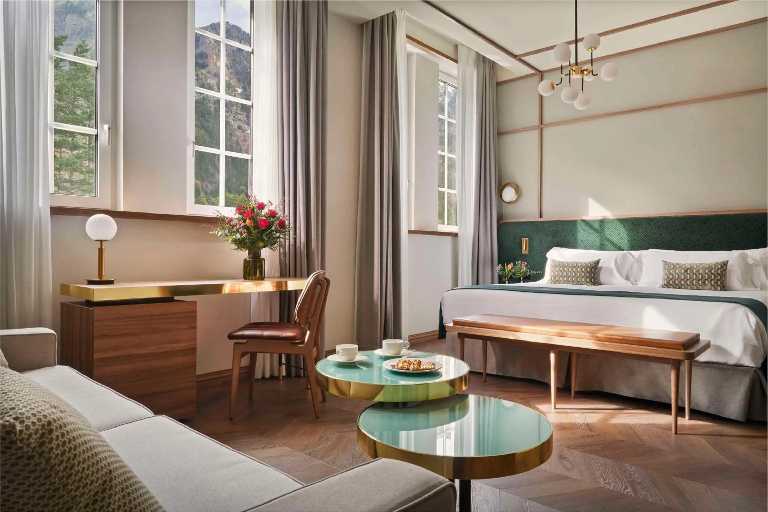 Bedroom, Bed in Canfranc Estación, a Royal Hideaway Hotel - Gran Lujo