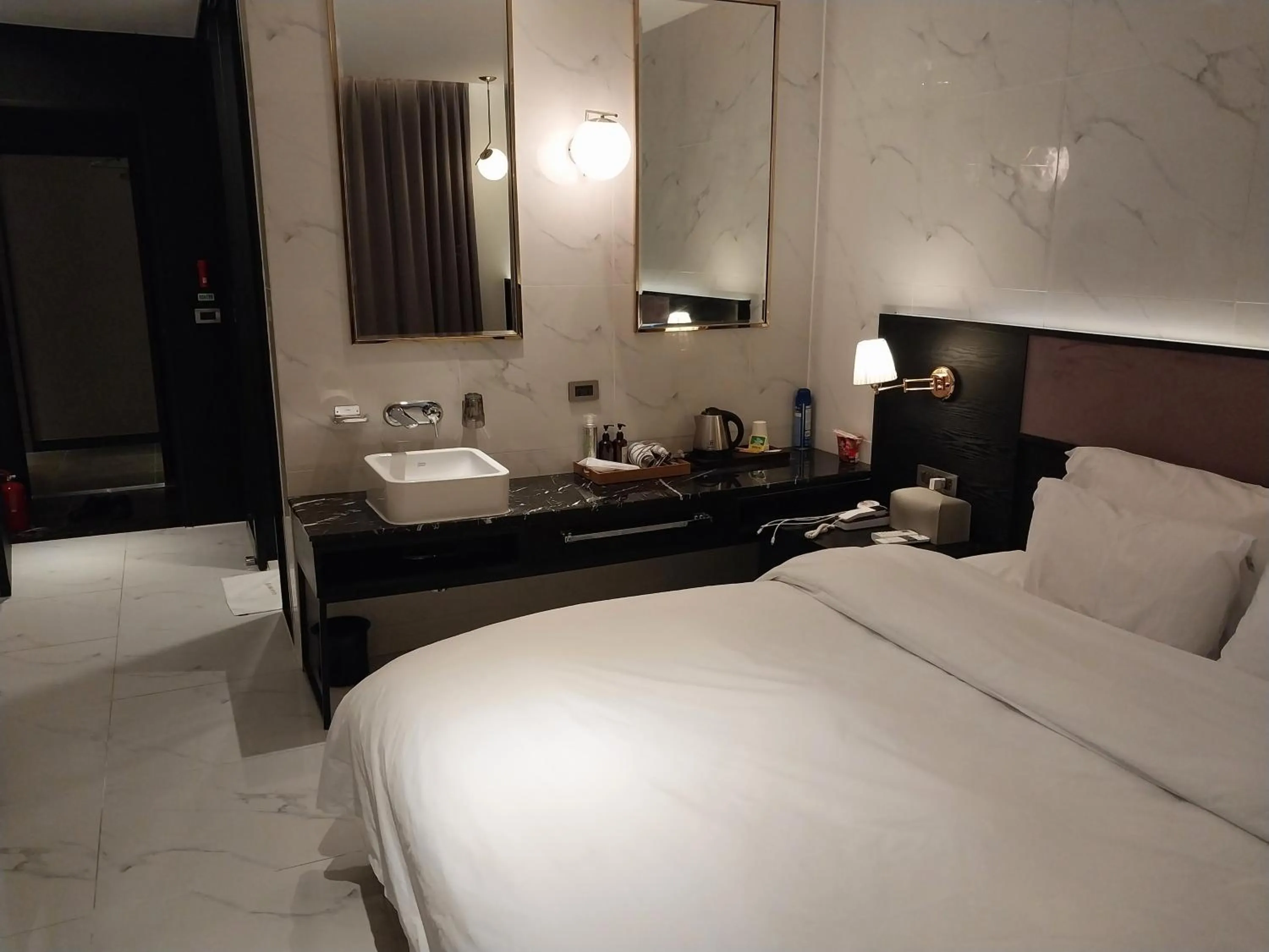 Bed in Brown Dot Hotel Busan Station