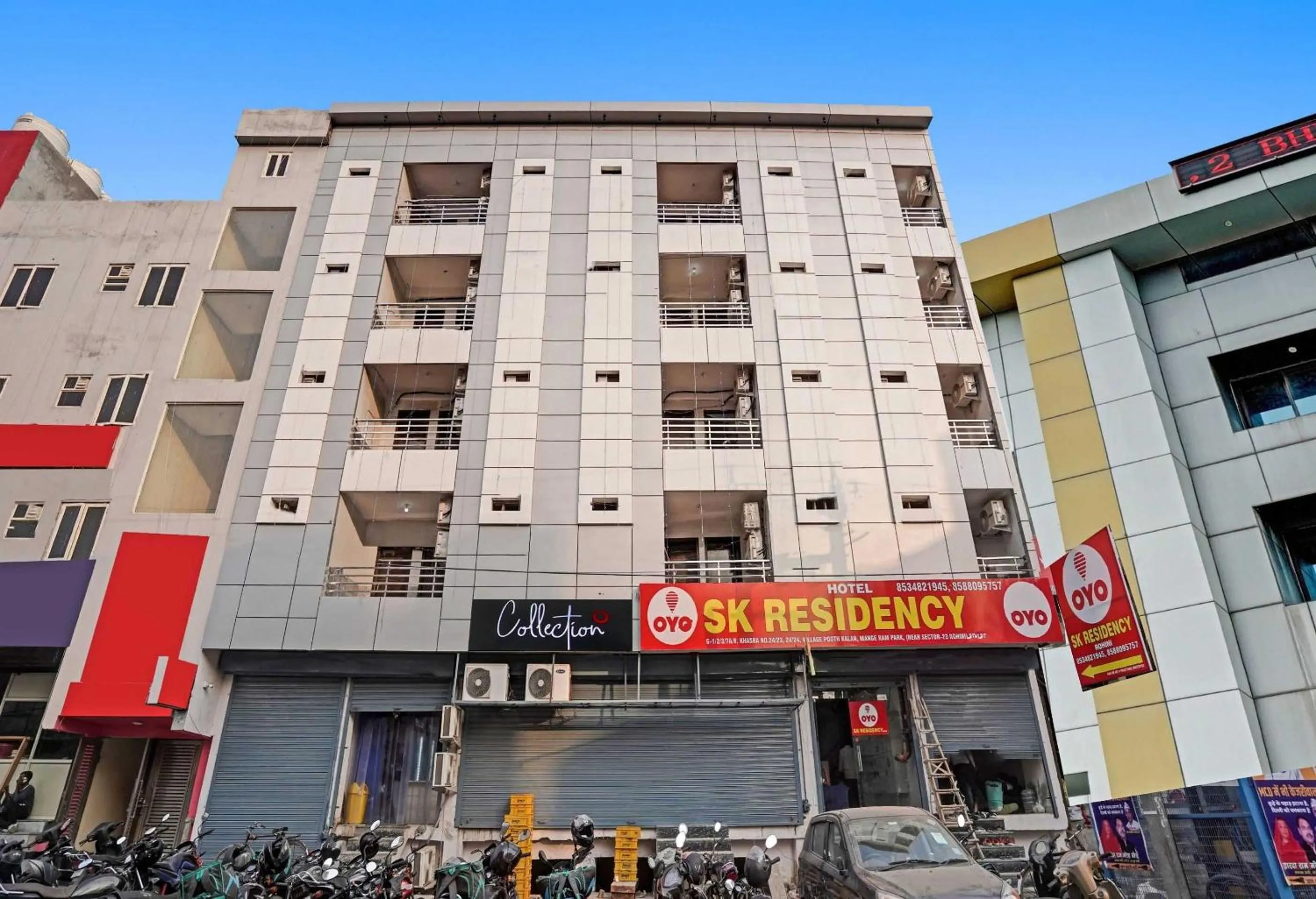 Facade/entrance in Hotel O SK Residency Rohini