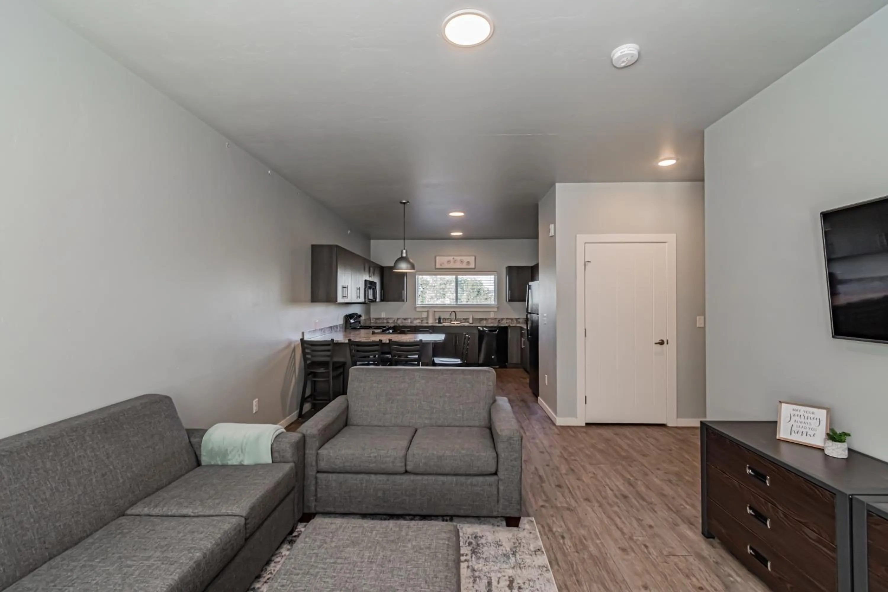 Living room in Bringham's Mill Apartments Perfect for Groups Full Kitchen Gym and Free Parking