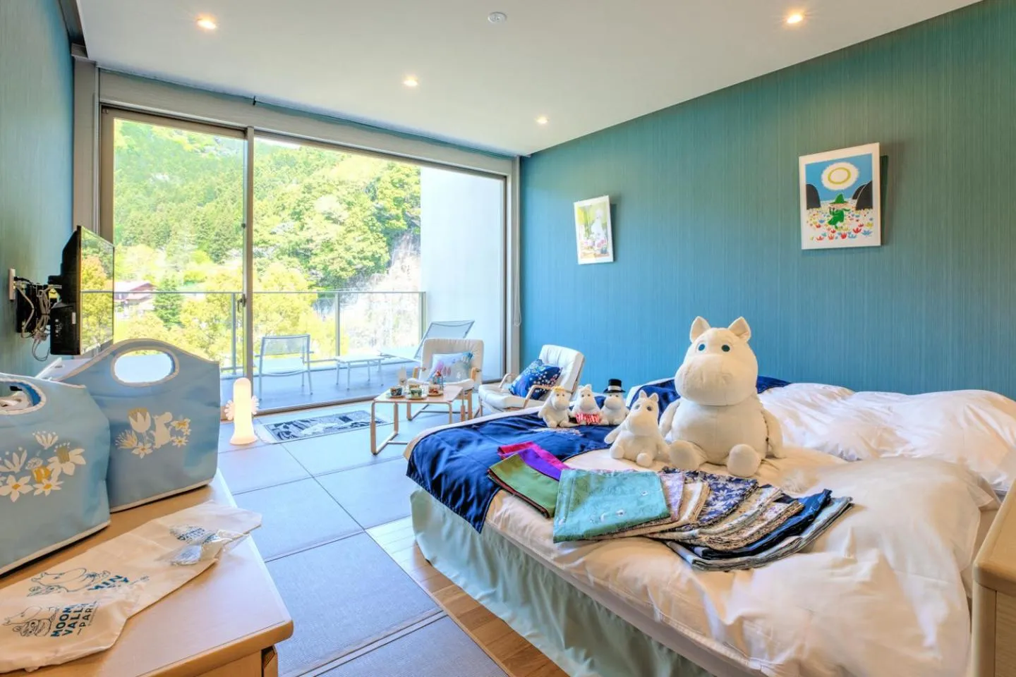 Bed in Kyukamura Oku-Musashi