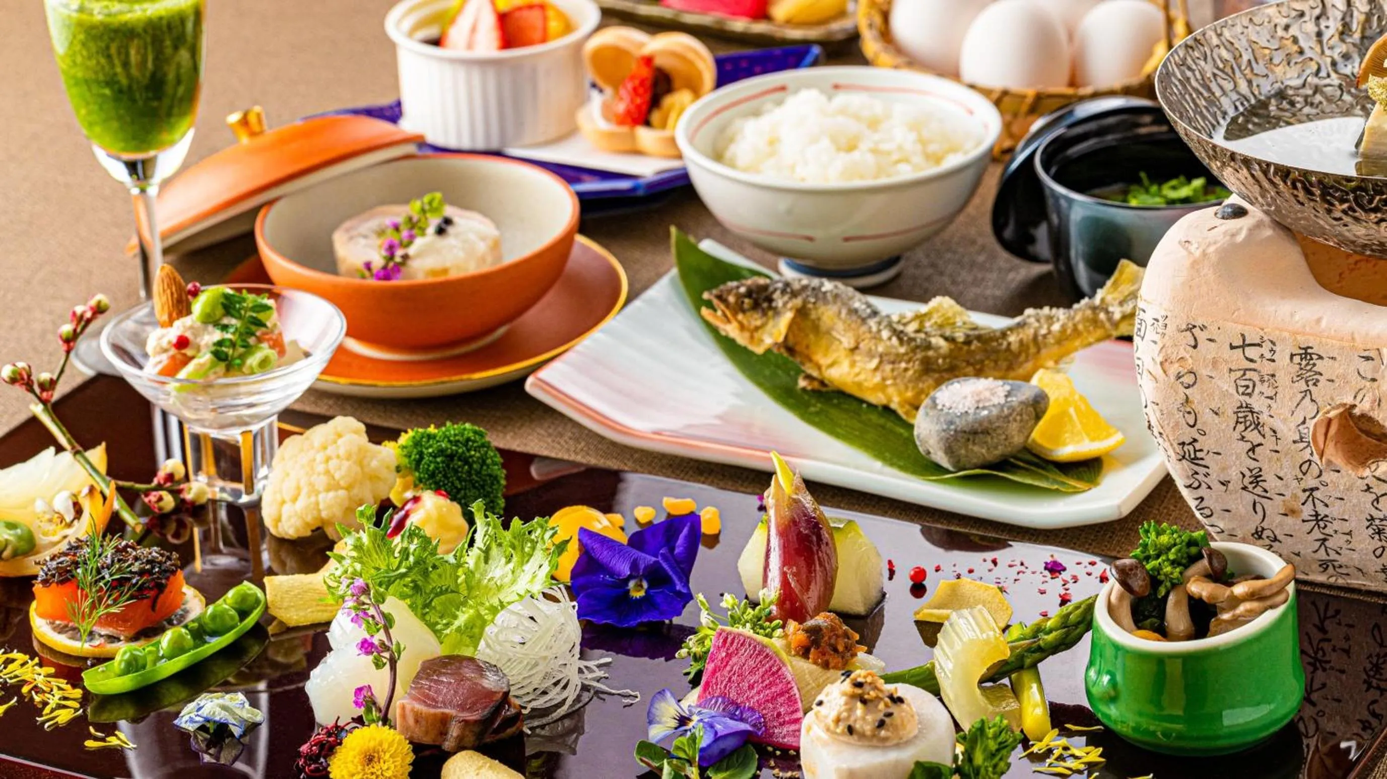 Food and drinks in Kyukamura Retreat-Azumino-Hotel