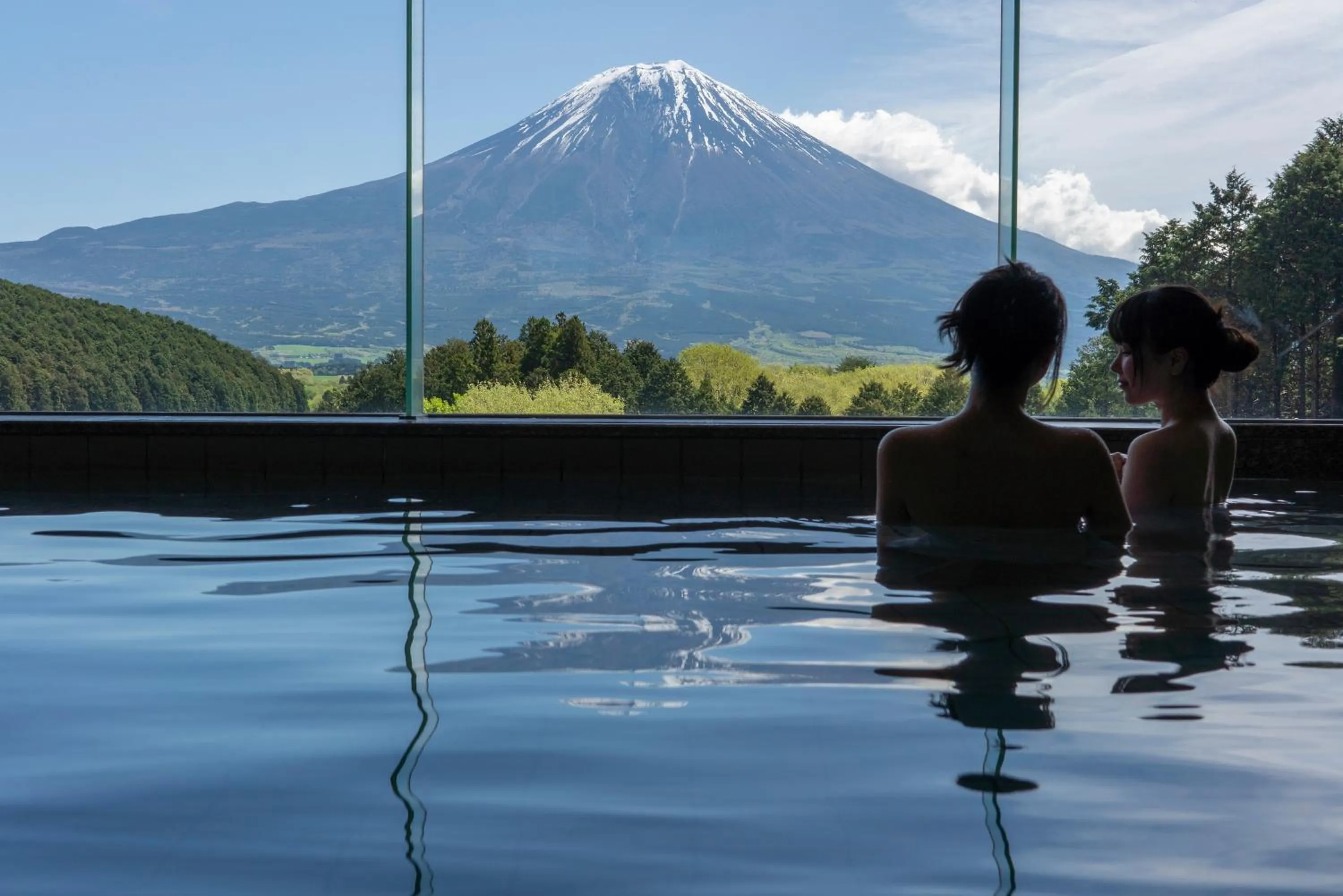 Hot Spring Bath in Kyukamura Fuji