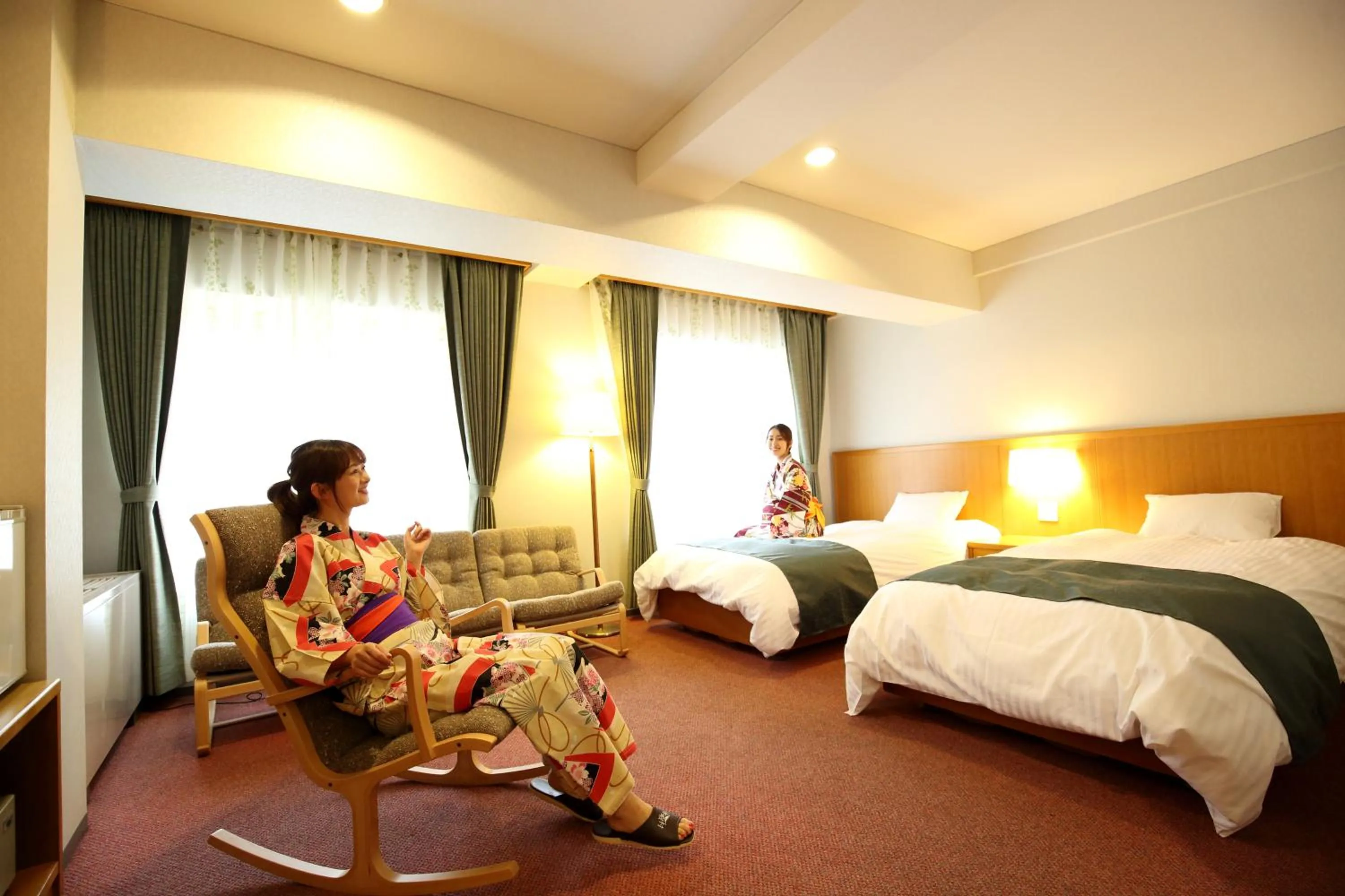 Bed in Kyukamura Shonai-Haguro