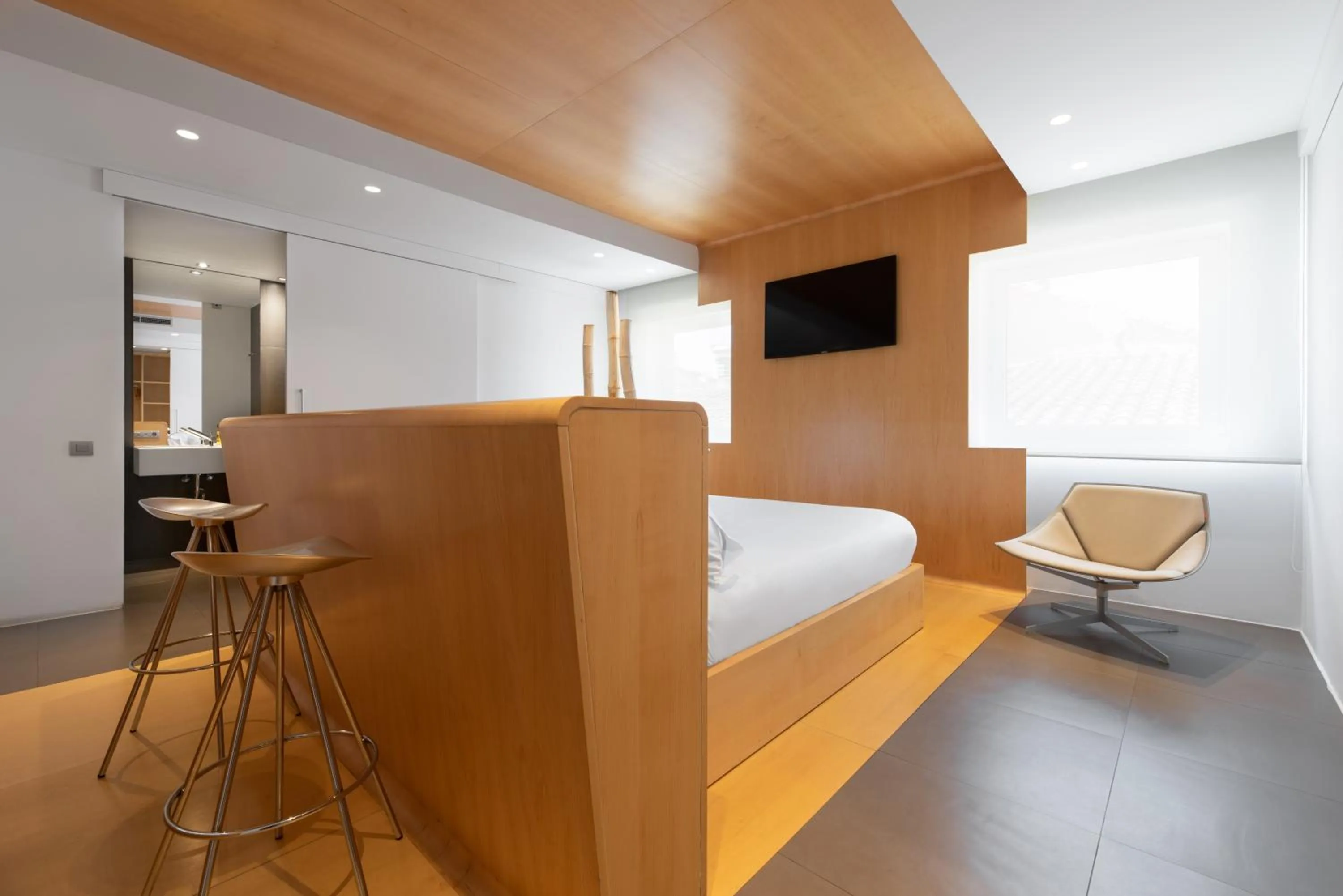 Bed in Eurostars Marqués de Vallejo