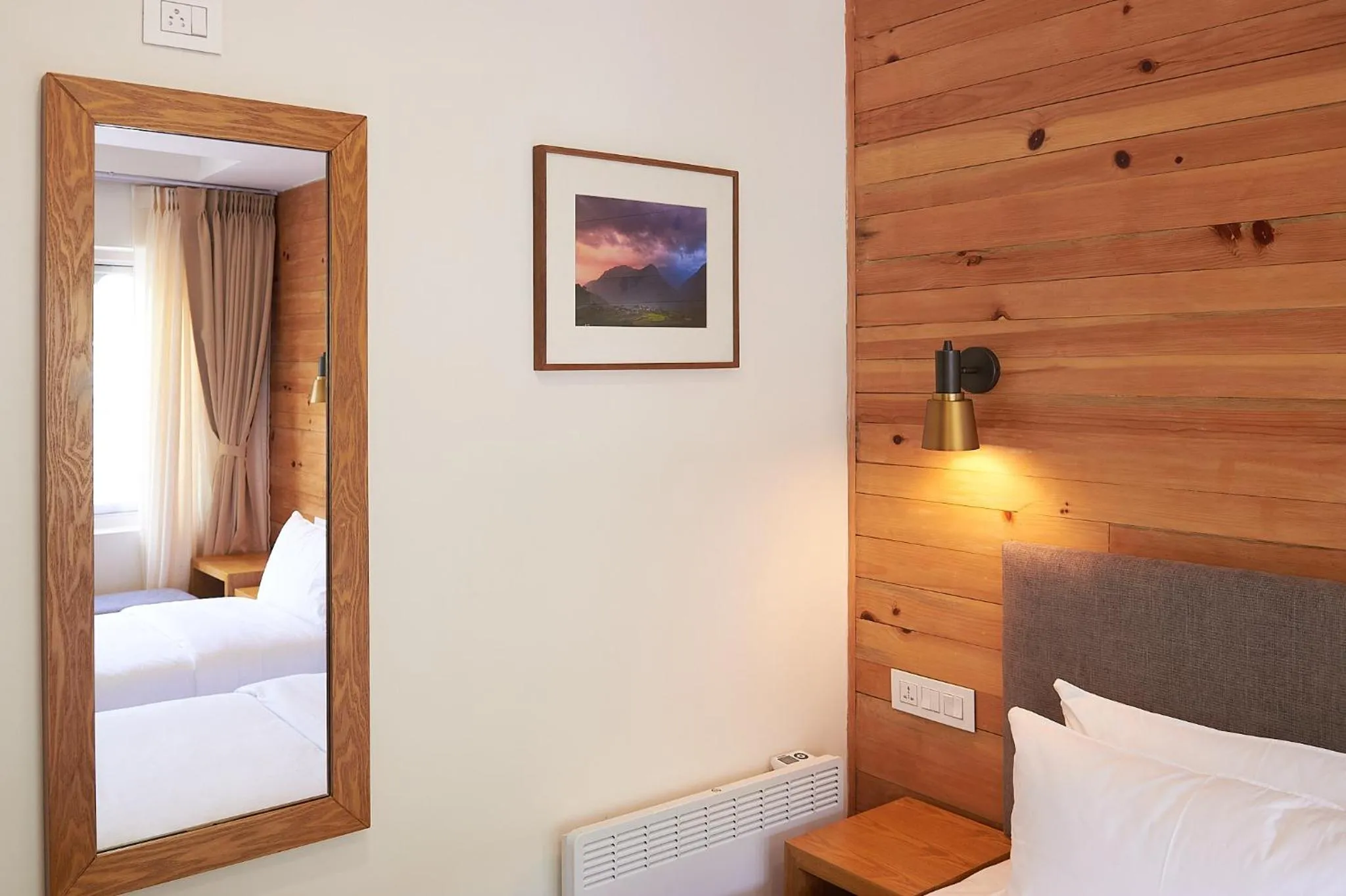 Decorative detail, Bed in The Willows Hotel, Bhutan