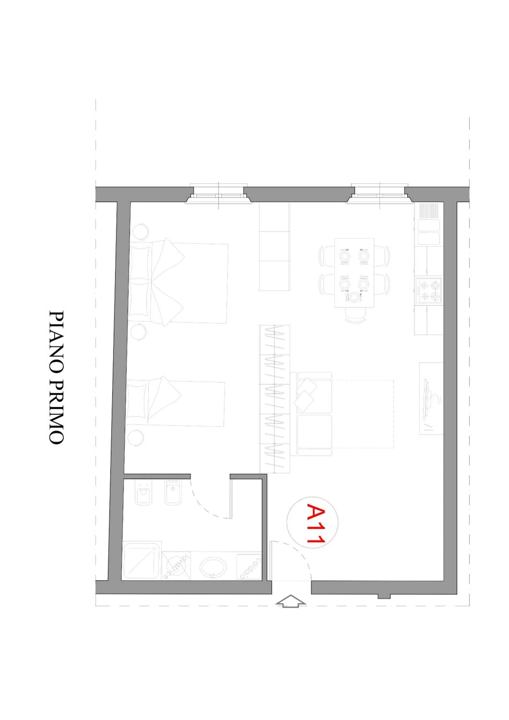 Floor plan in Residence Antico Borgo