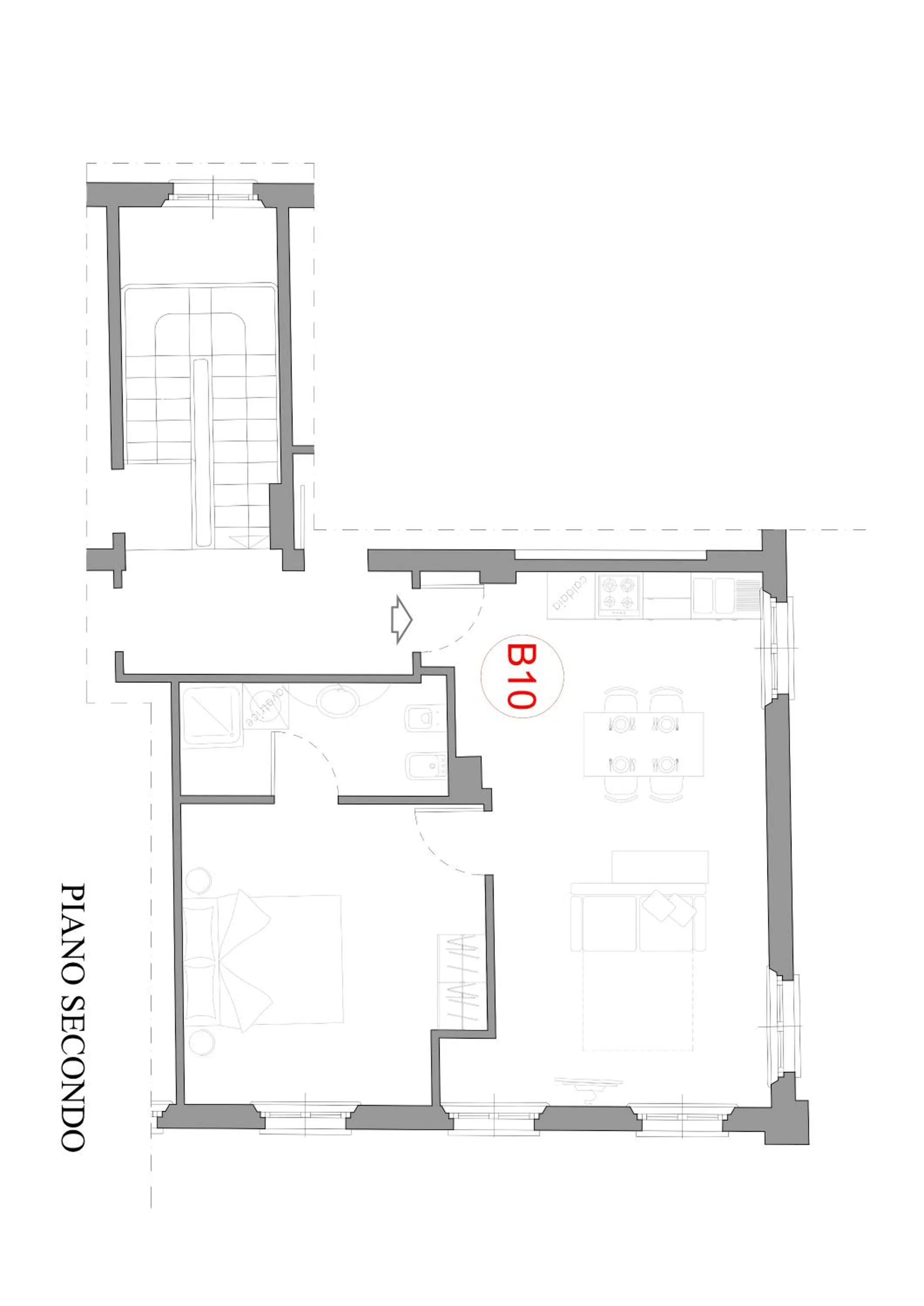 Floor plan in Residence Antico Borgo