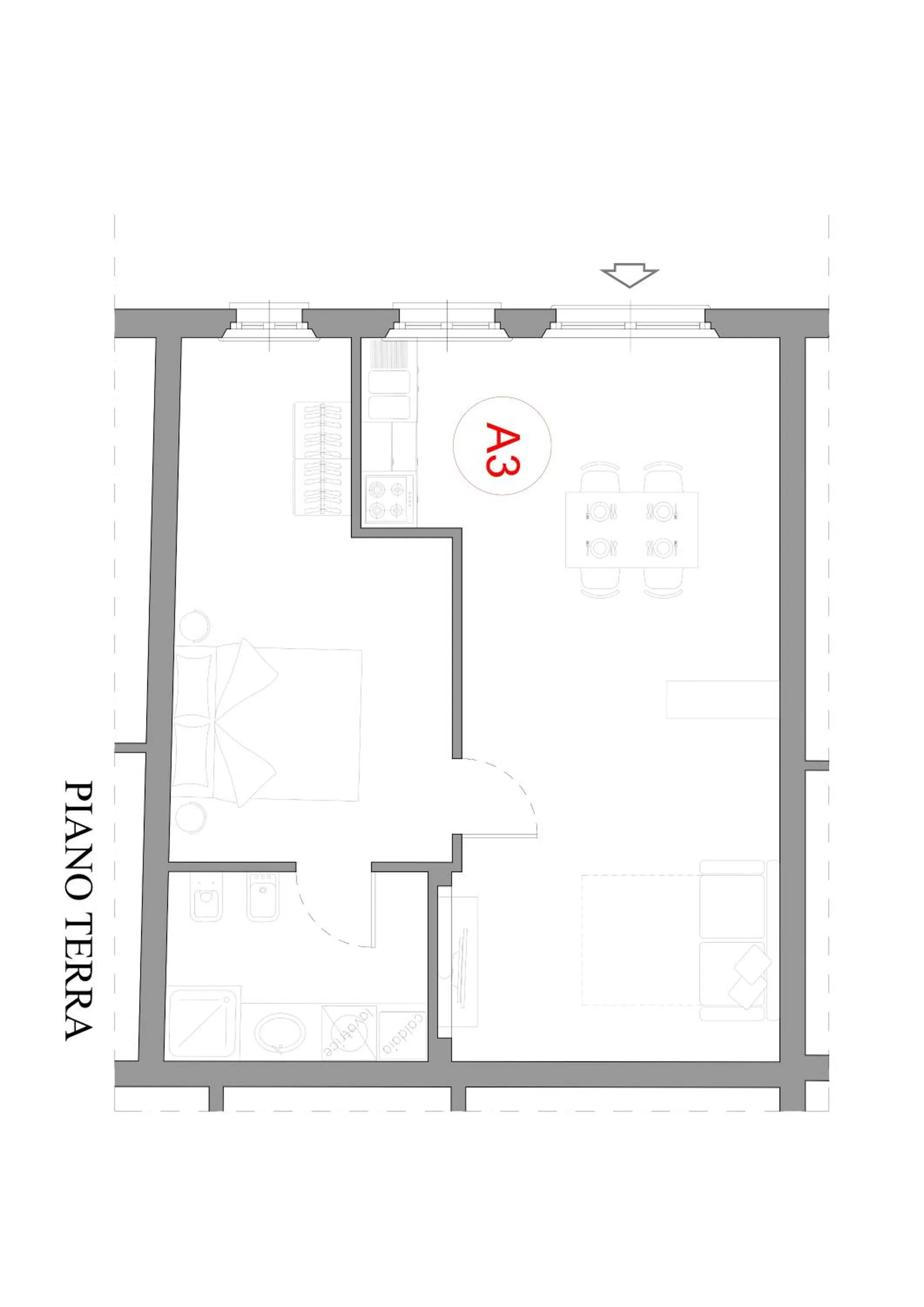 Floor plan in Residence Antico Borgo