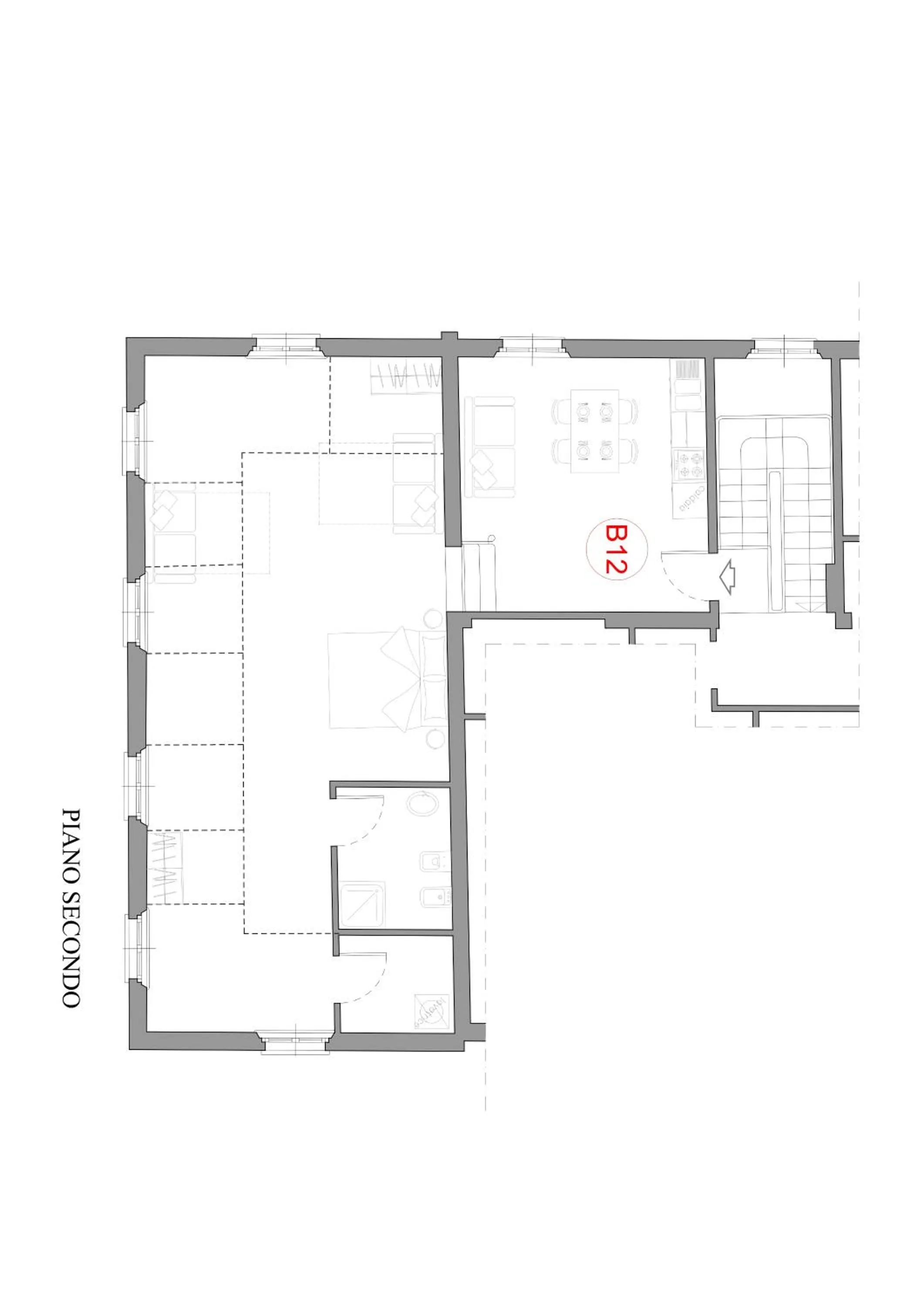 Floor plan in Residence Antico Borgo