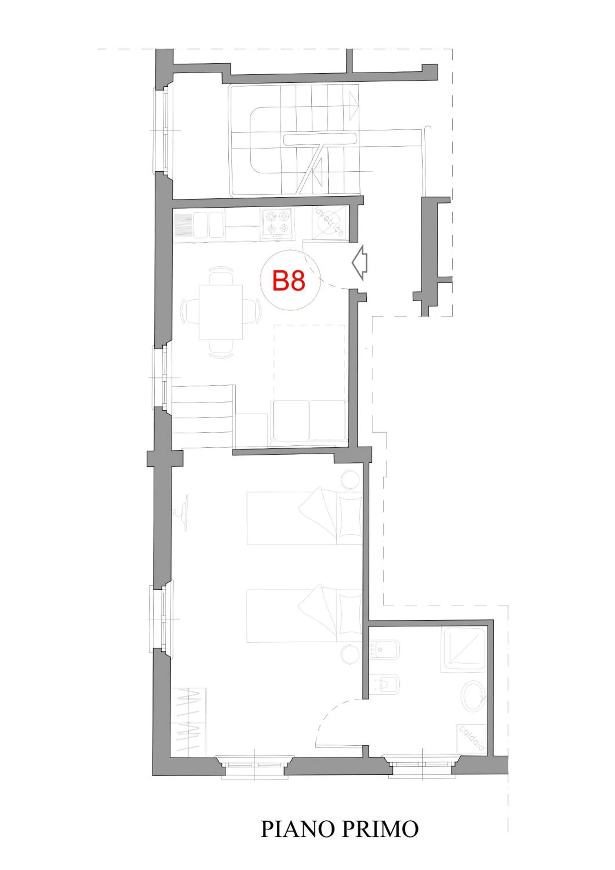 Floor plan in Residence Antico Borgo