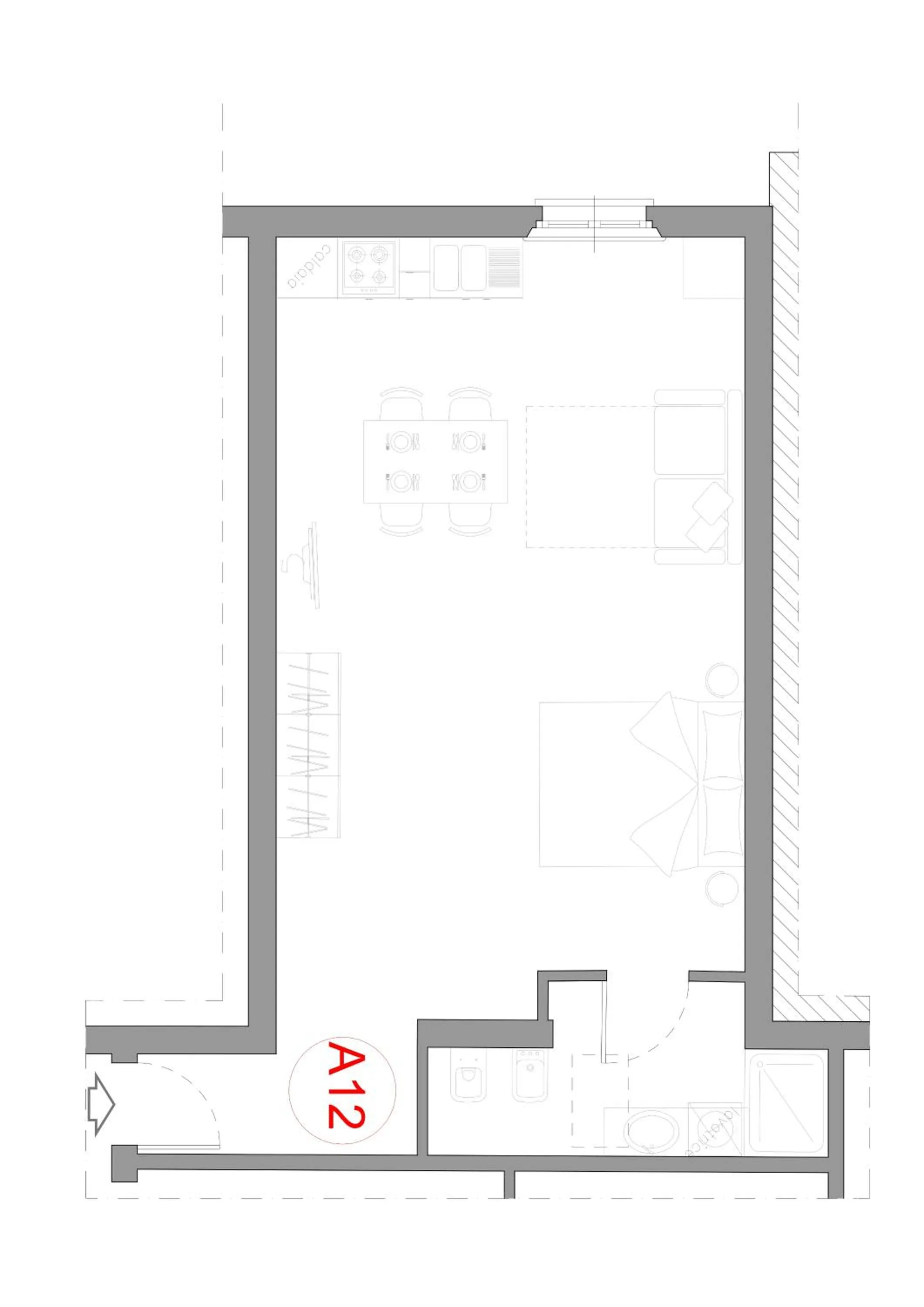 Floor plan in Residence Antico Borgo