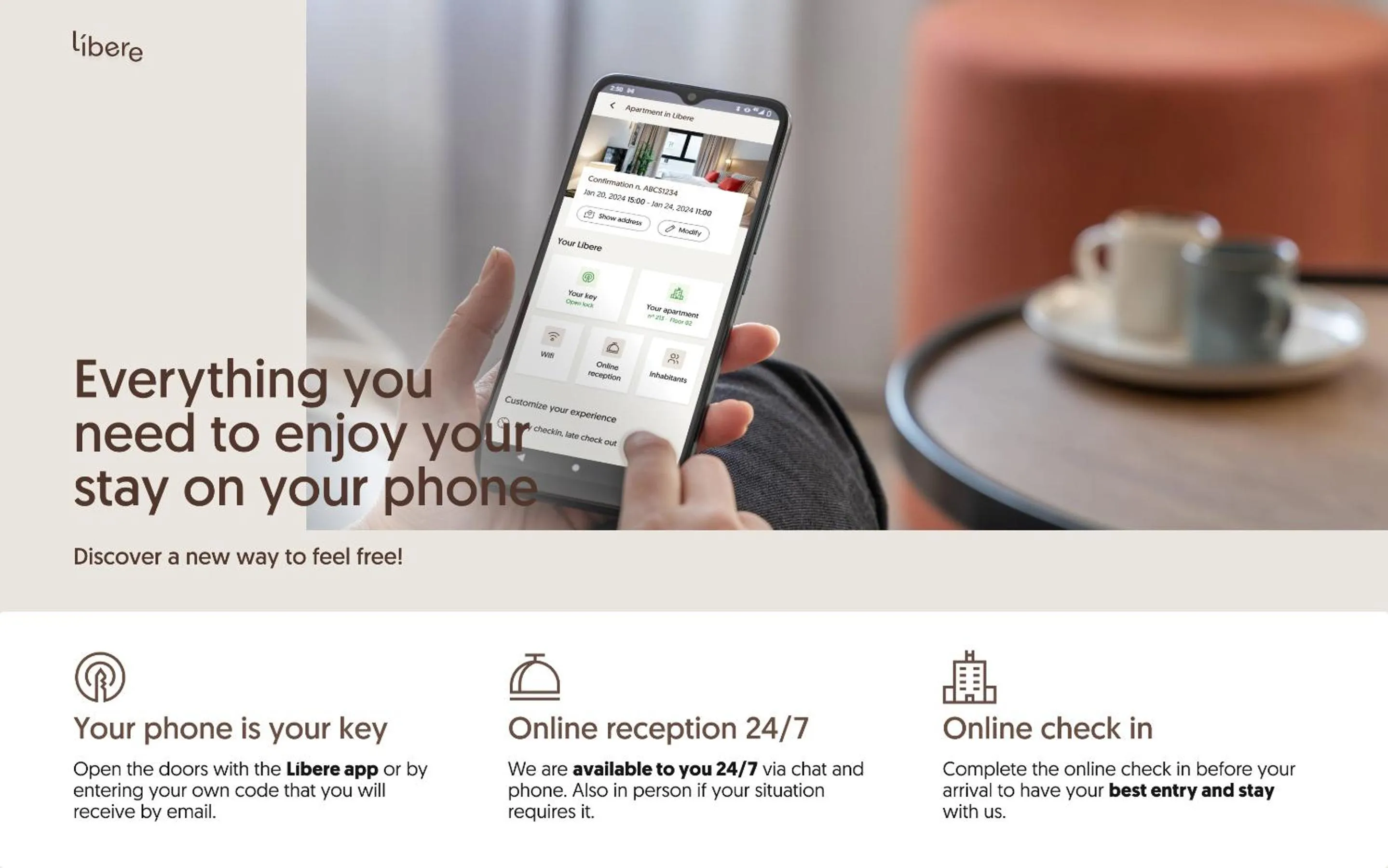 Text overlay in Líbere Barcelona Sant Antoni