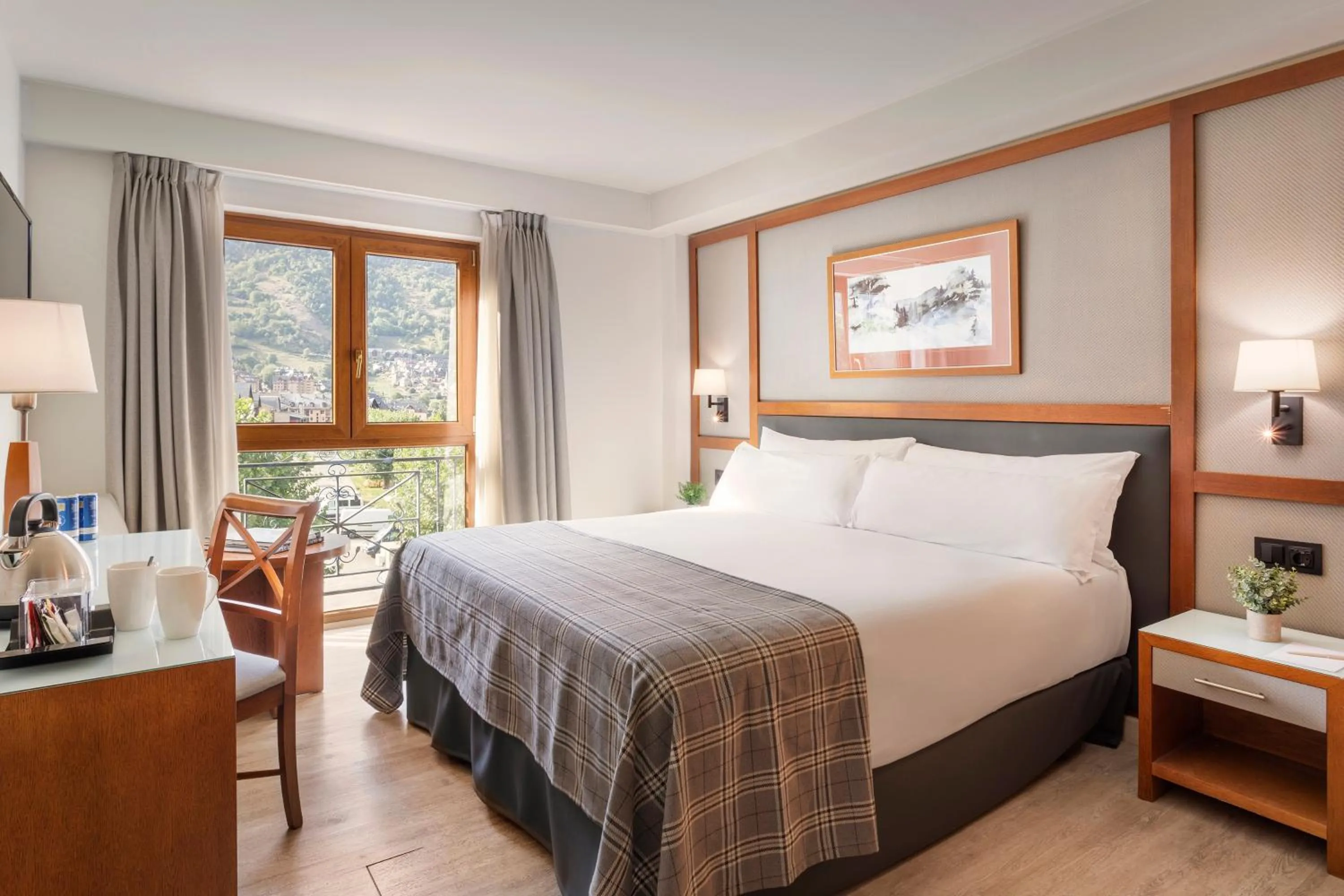 Bed in Hotel Vielha Val d'Aran, Affiliated by Meliá