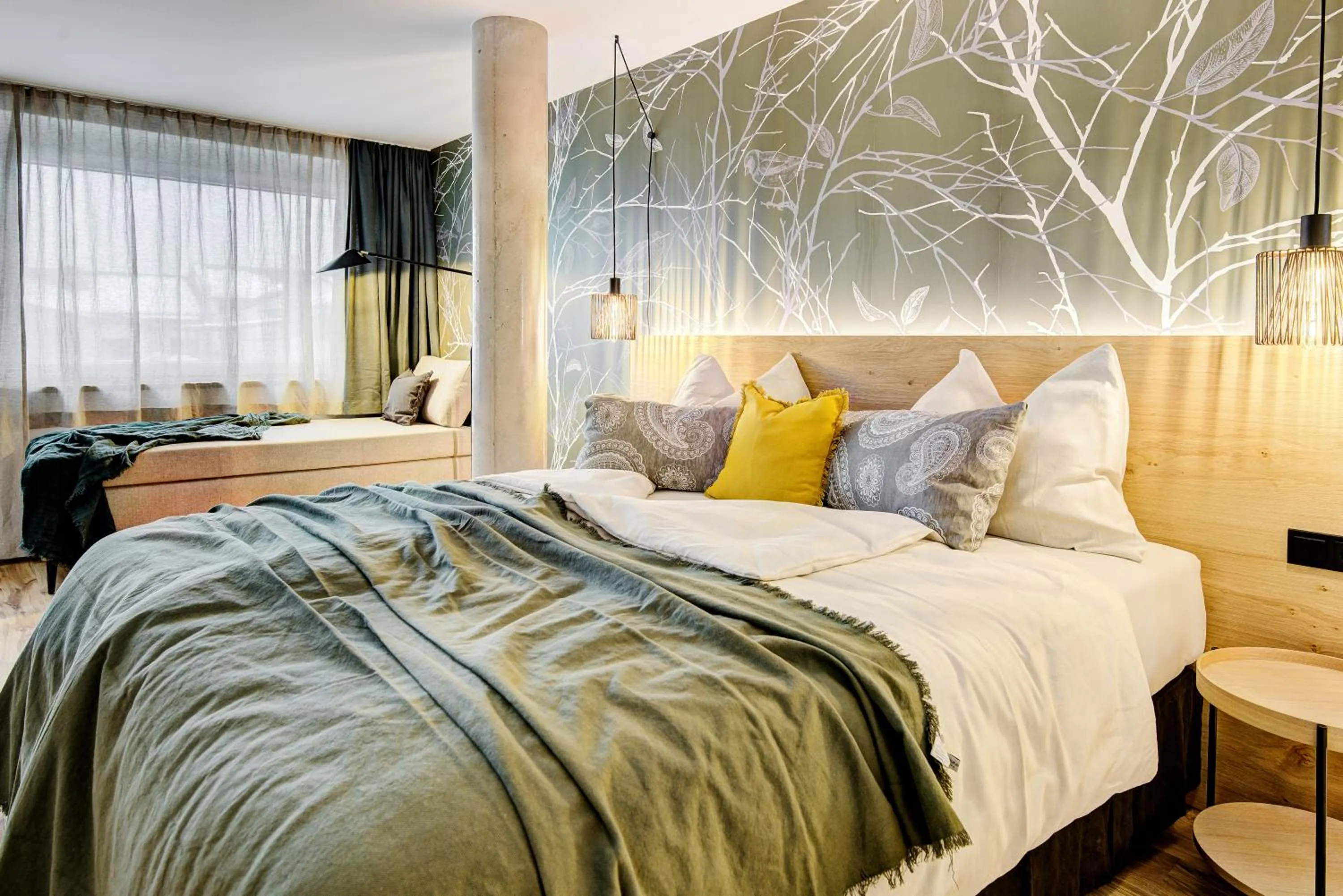 Seating area, Bed in Königswieser Hof