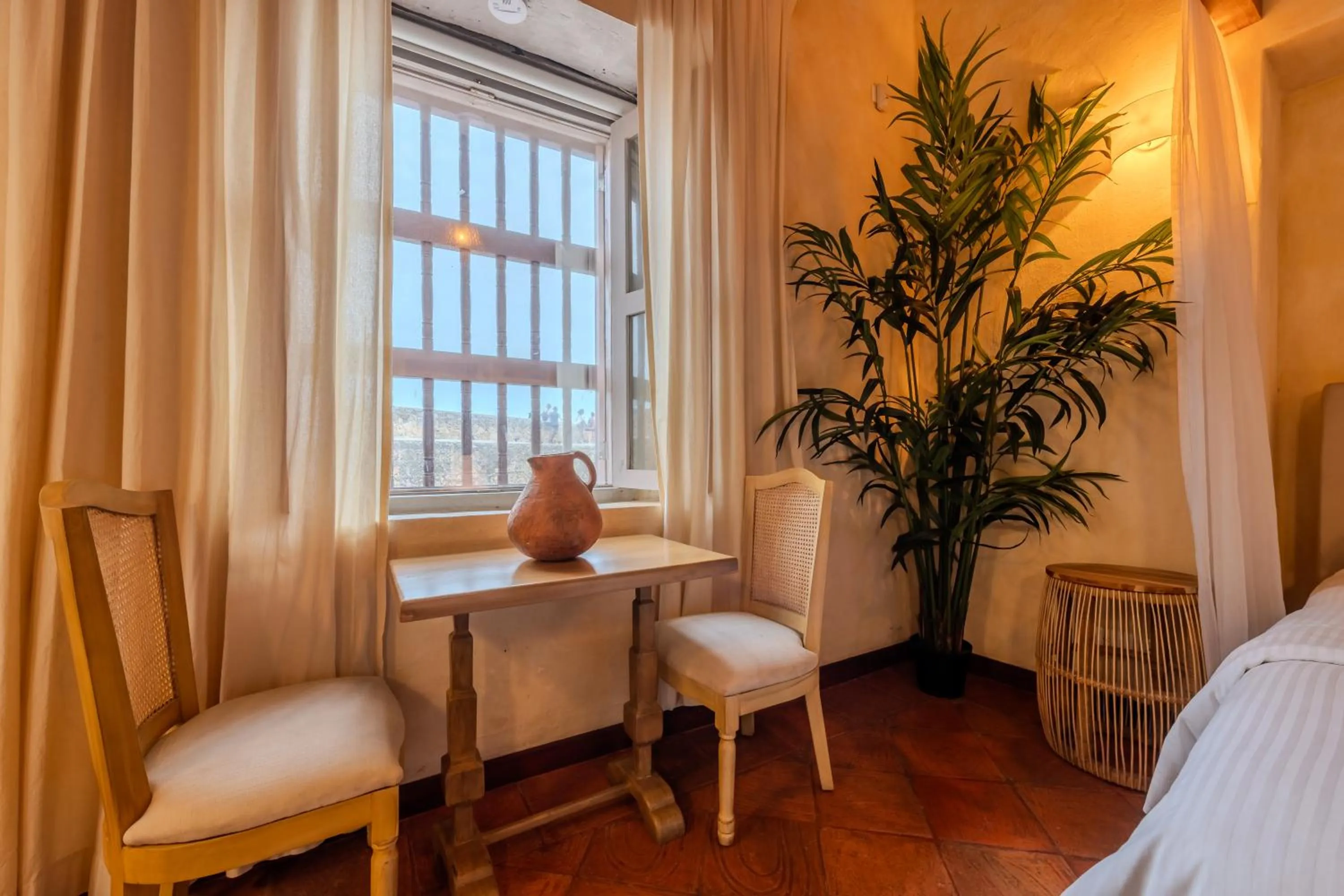 View (from property/room), Bed in Moet Cartagena Hotel Boutique Adutls Only