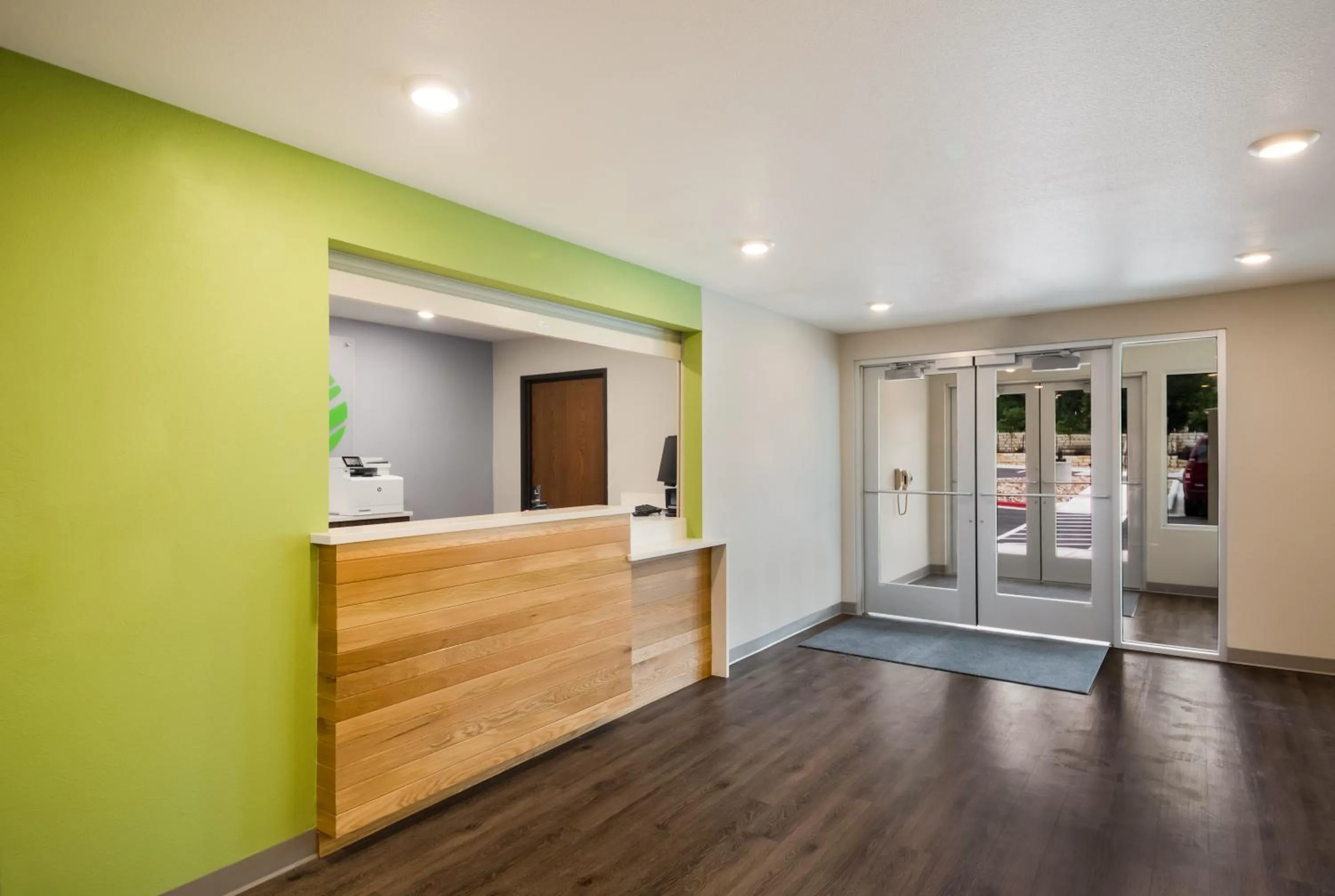 Lobby or reception in WoodSpring Suites Austin Central