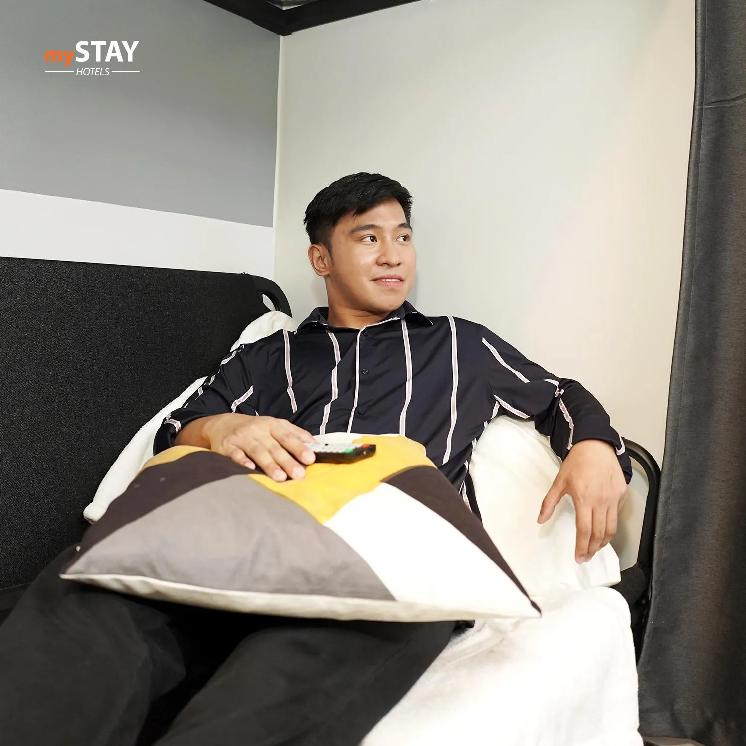 Bed in mySTAY Hotel BGC North