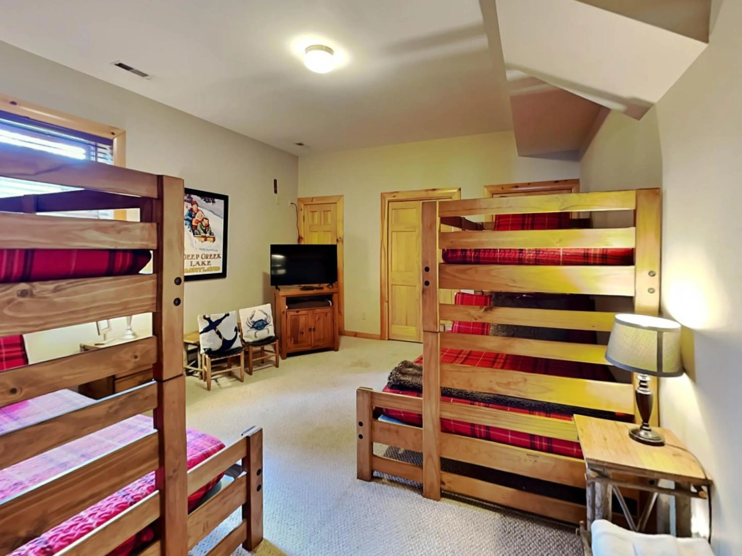 Bed in Bear Hollow Lodge