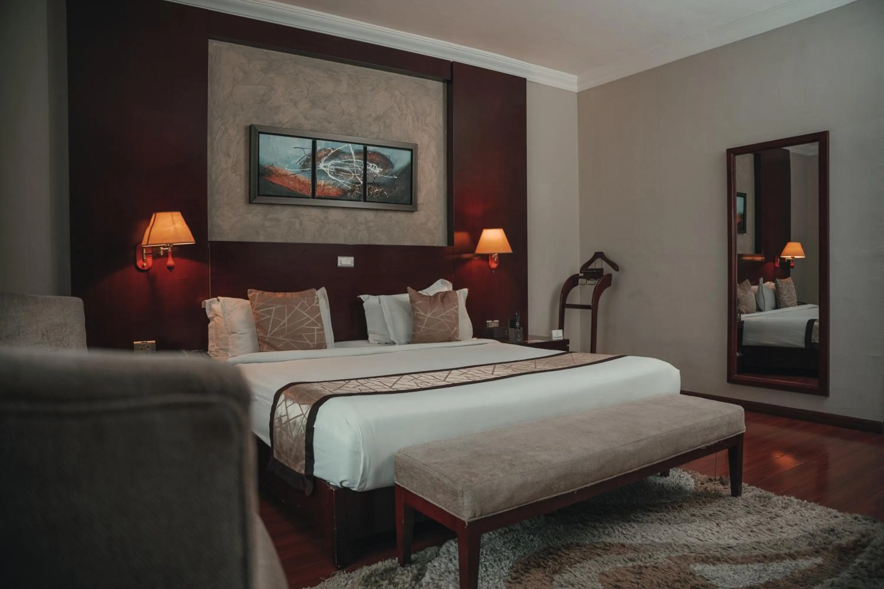 Bed in Sidra International Hotel