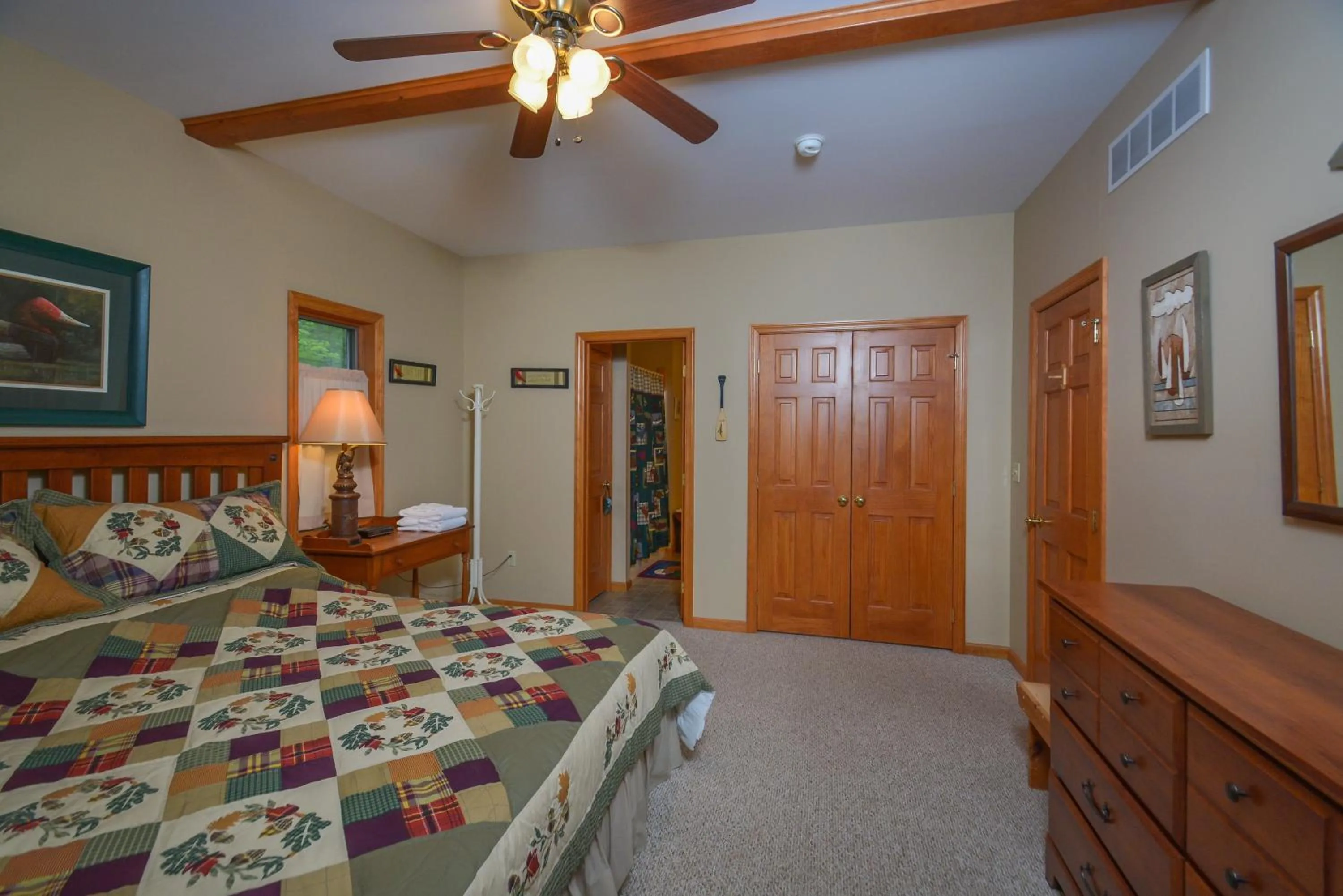 Property building, Bed in Lake House