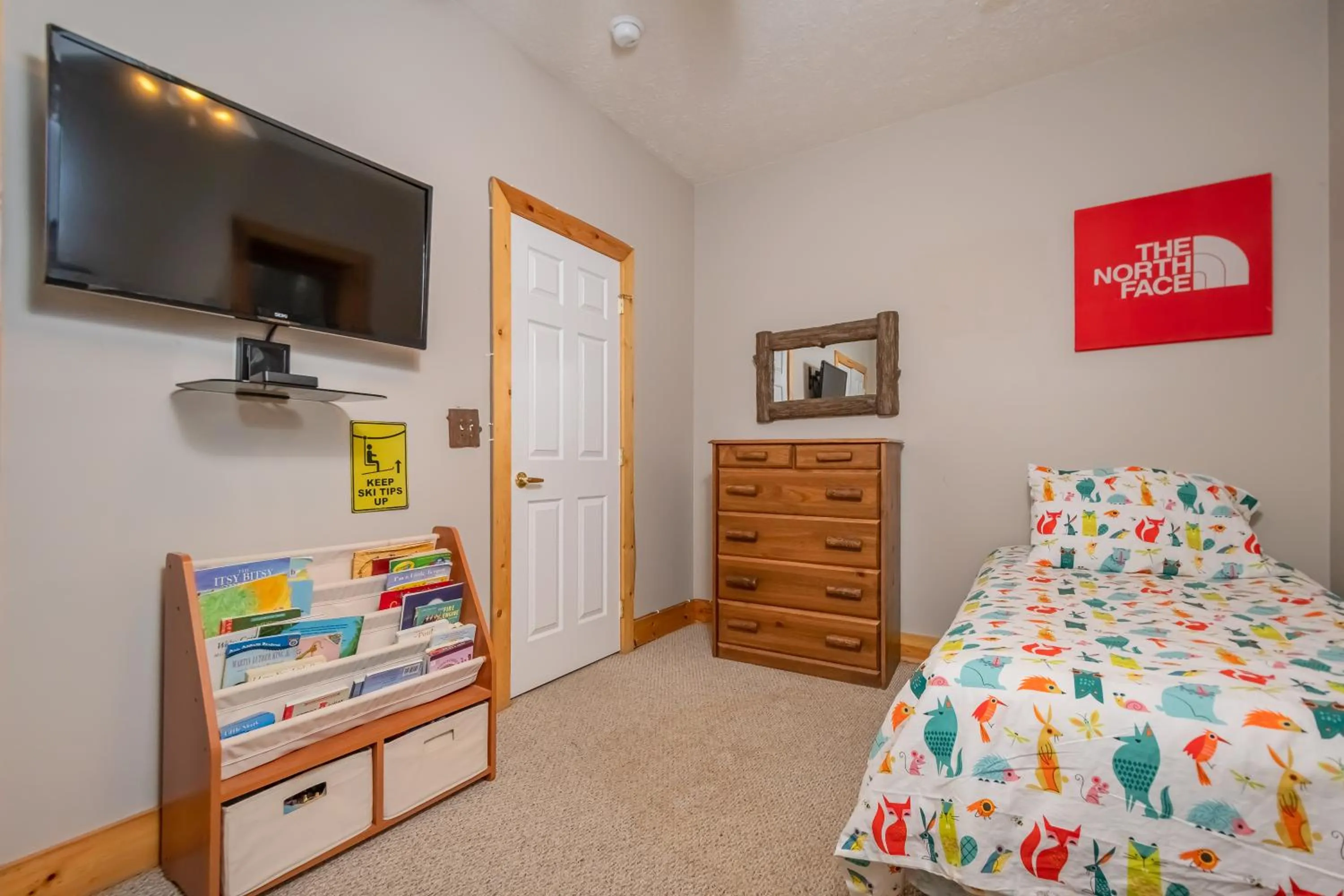 Bed in High Country Home