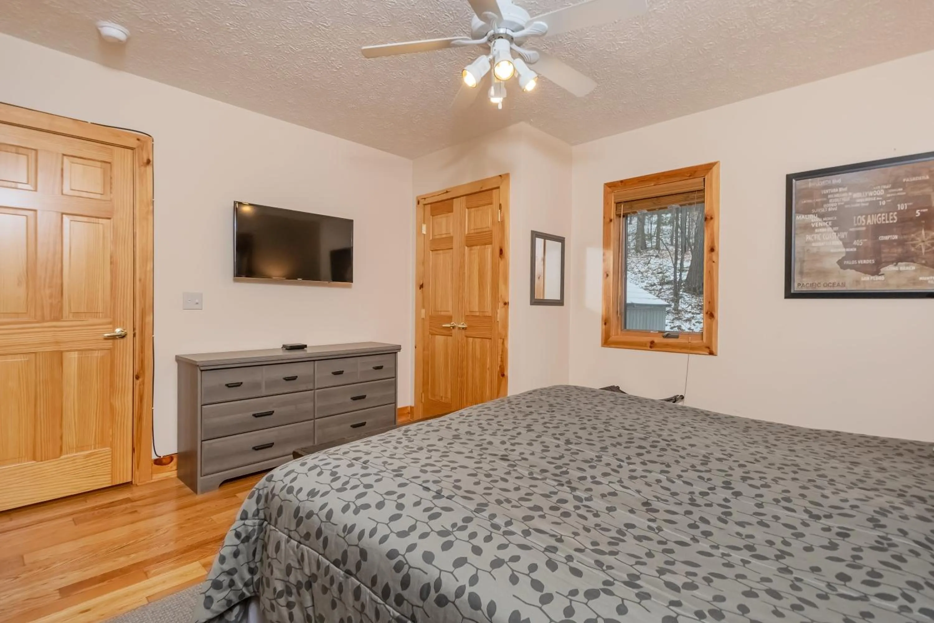 Bed in High Country Home